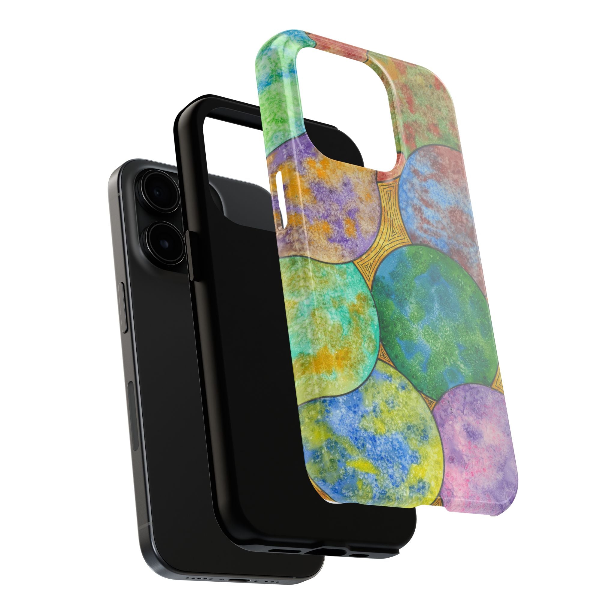 Tough Phone Case - All iPhones and Samsung Galaxys - Exciting Abstract Design #61 Worlds Apart
