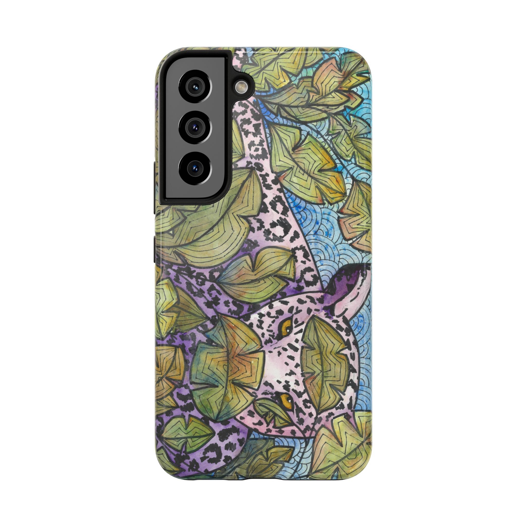 Tough Phone Case - All iPhones and Samsung Galaxys - Exciting Abstract Design #76 Purrfect Blend