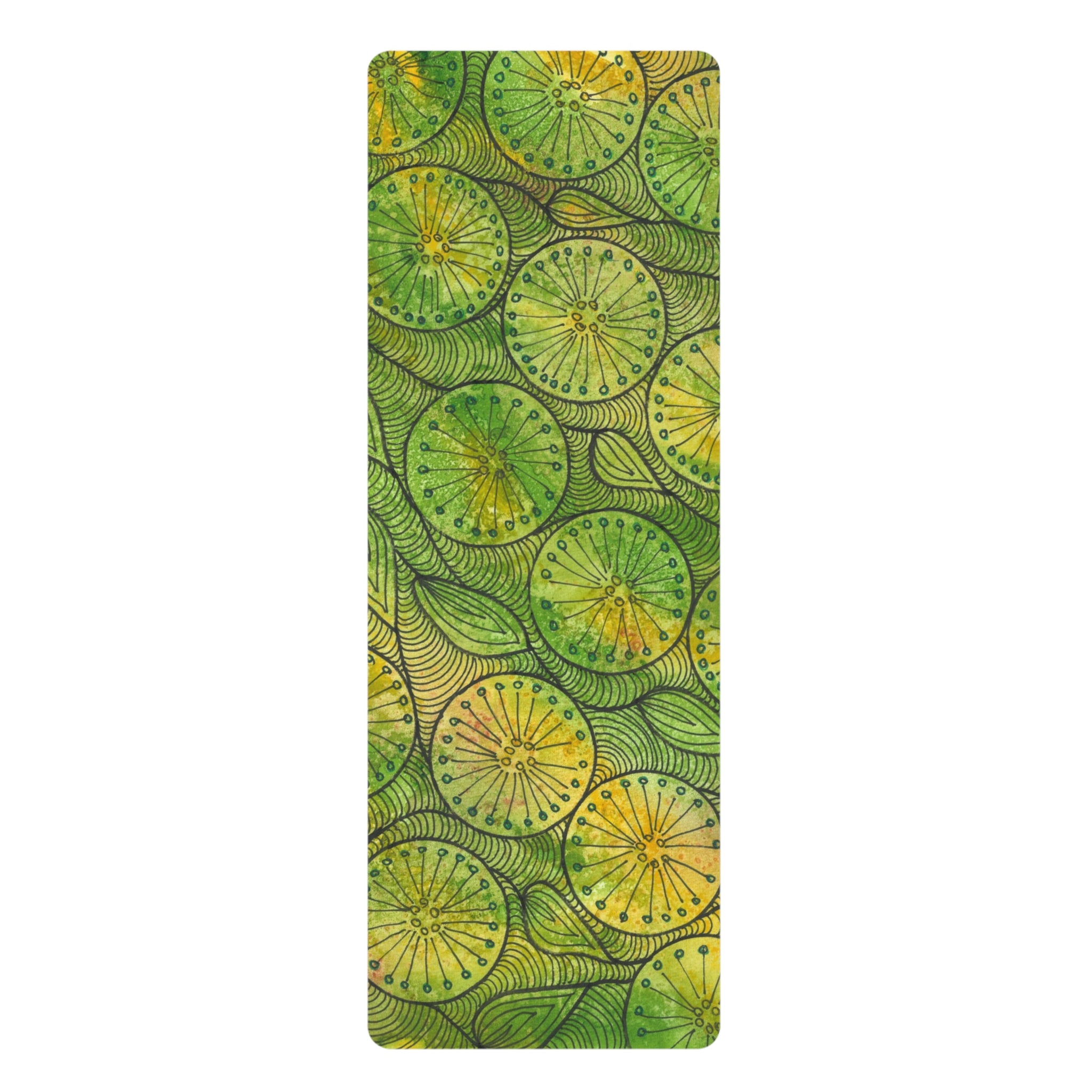 Yoga Mats and Gym Mats. Colourful Abstract Designs. Perfect for Home, Yoga or Gym Class, or a Special Gift #63 Margarita Mondays