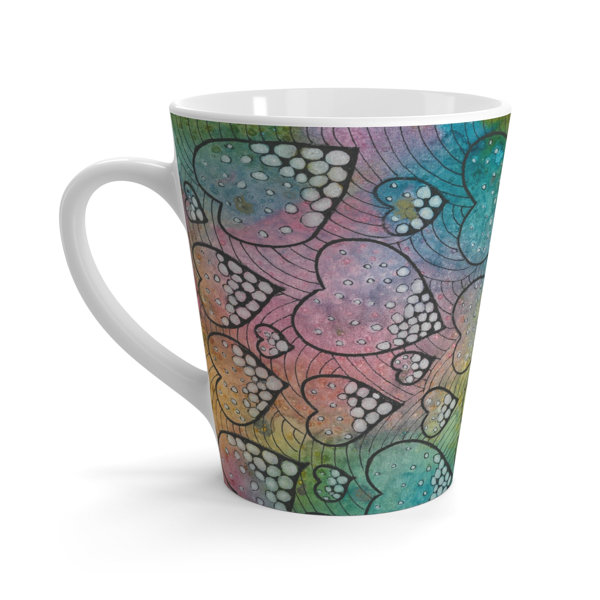 Coffee Mugs and Cups. Colourful Abstract Designs. Perfect for Home, Office or Special Gift #97 Whats Love Got To Do With It