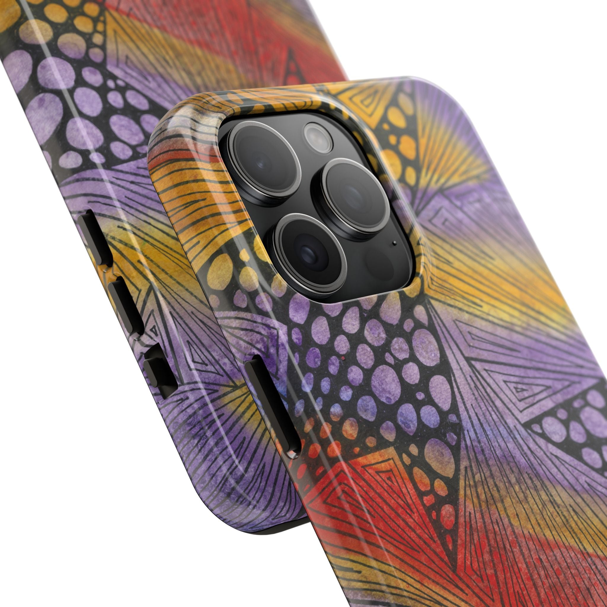 Tough Phone Case - All iPhones and Samsung Galaxys - Exciting Abstract Design #82 Fighting Delusions