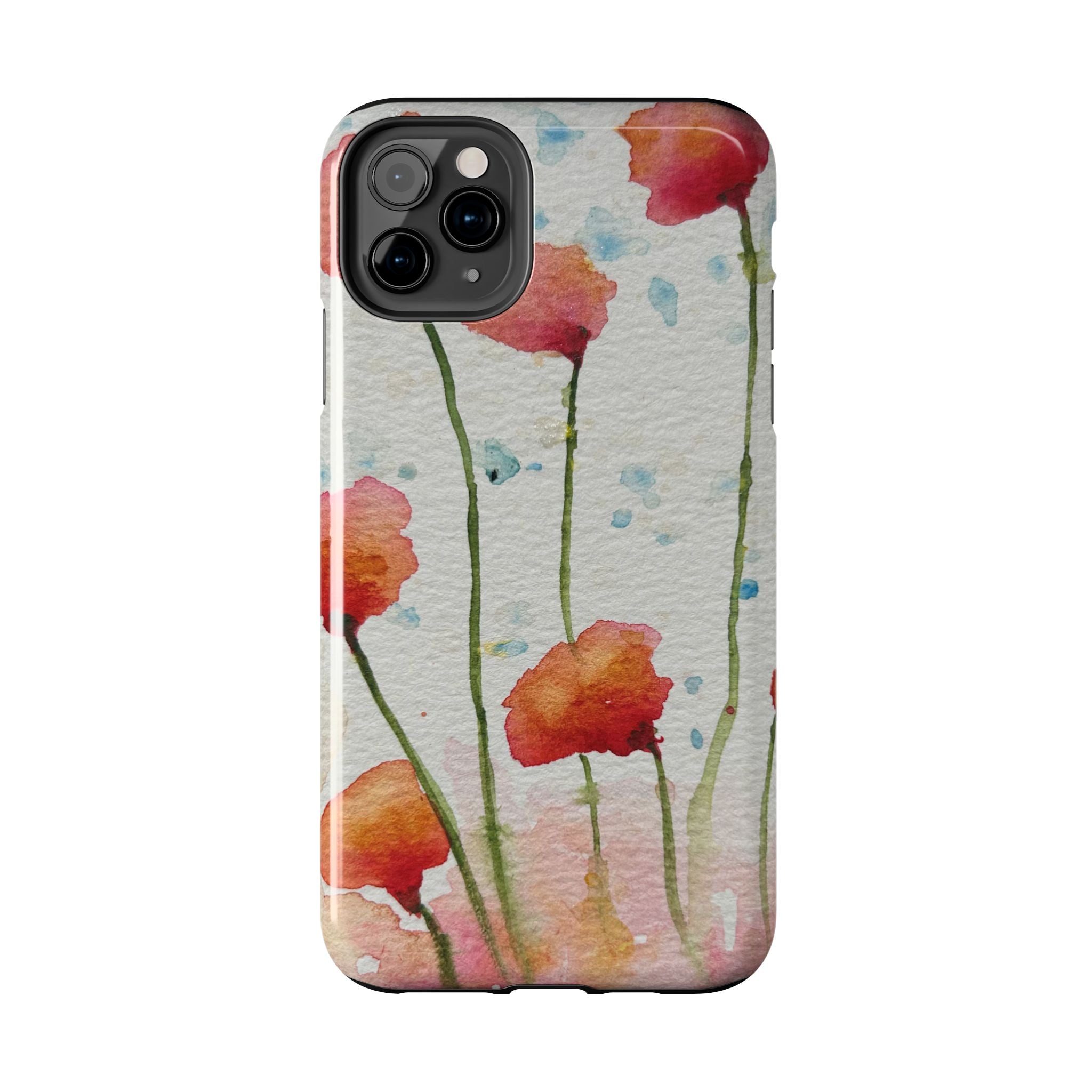 Tough Phone Case - All iPhones and Samsung Galaxys - Exciting Abstract Design #94 Poppies Galore
