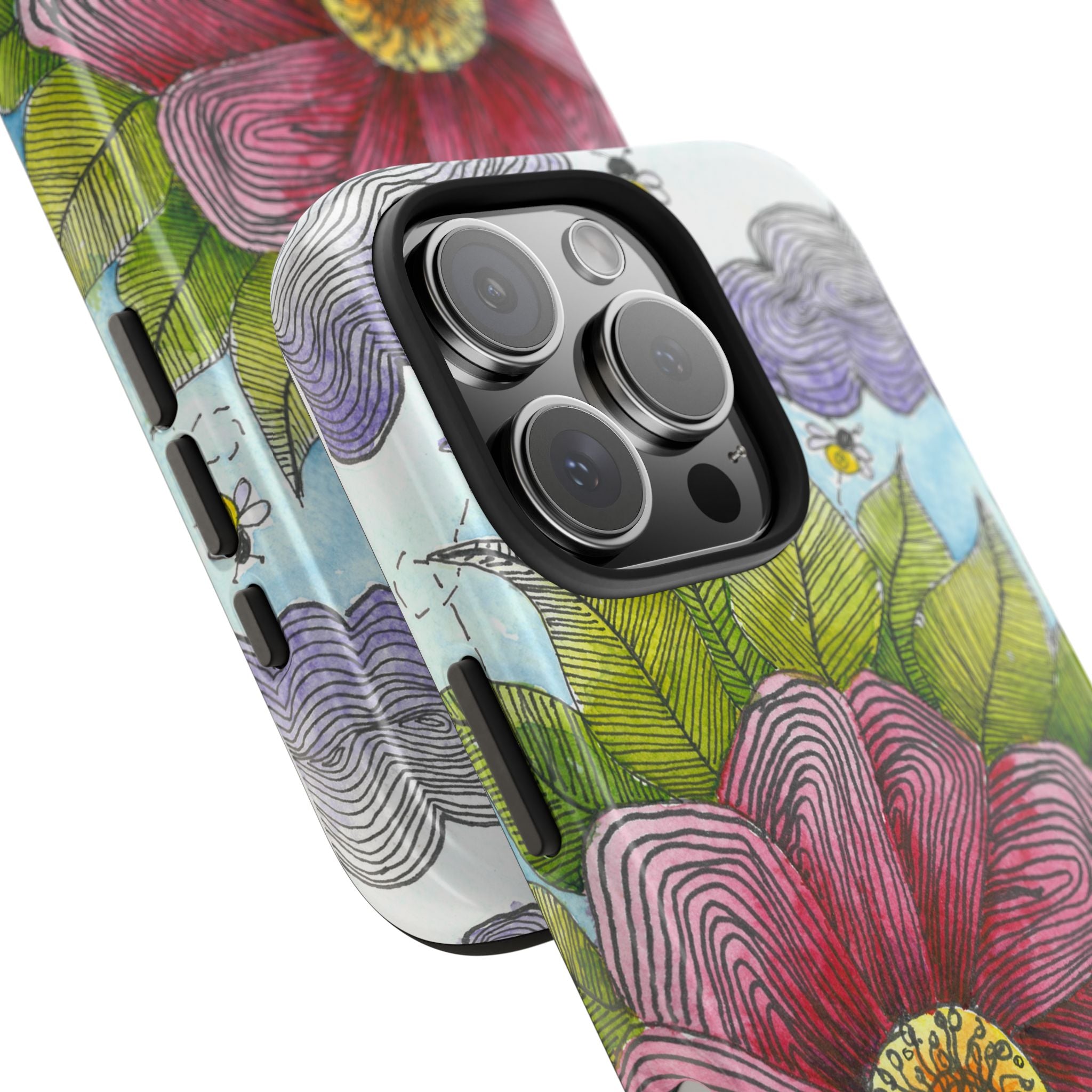 Tough Phone Case - All iPhones and Samsung Galaxys - Exciting Abstract Design  #4 Bloom'n