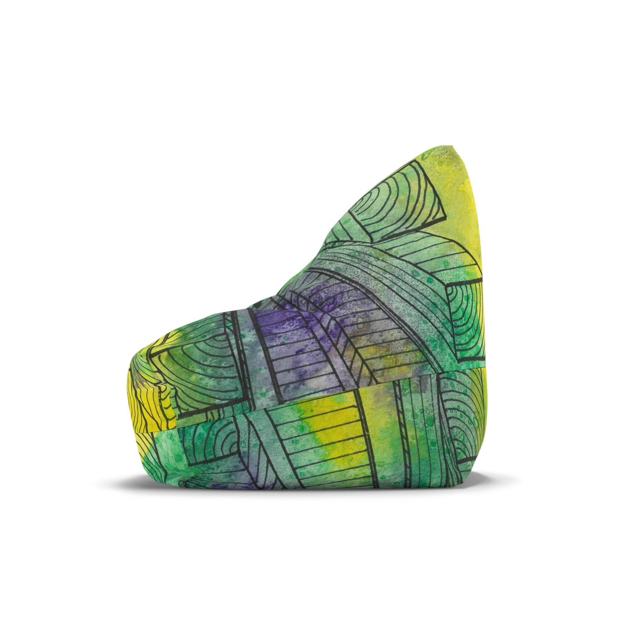 Bean Bag Chair Covers For Indoor & Outdoor - 2 Sizes - Exciting Abstract Design #89 The Wayseers