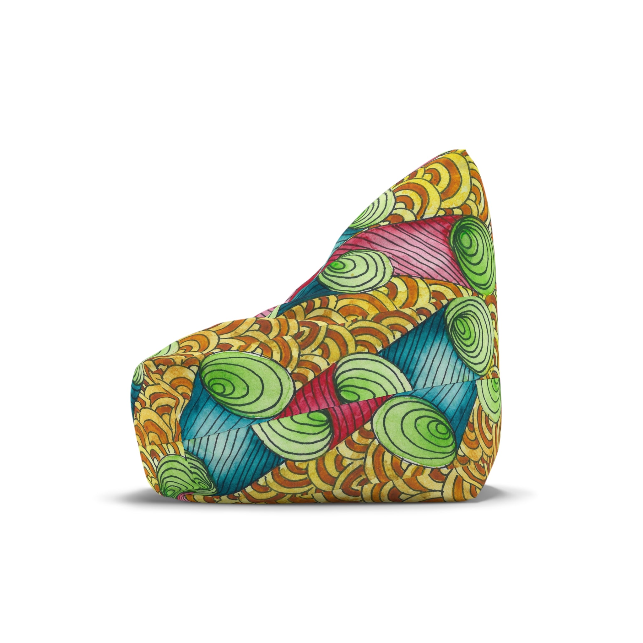 Bean Bag Chair Covers For Indoor & Outdoor - 2 Sizes - Exciting Abstract Design #93 On A Mission