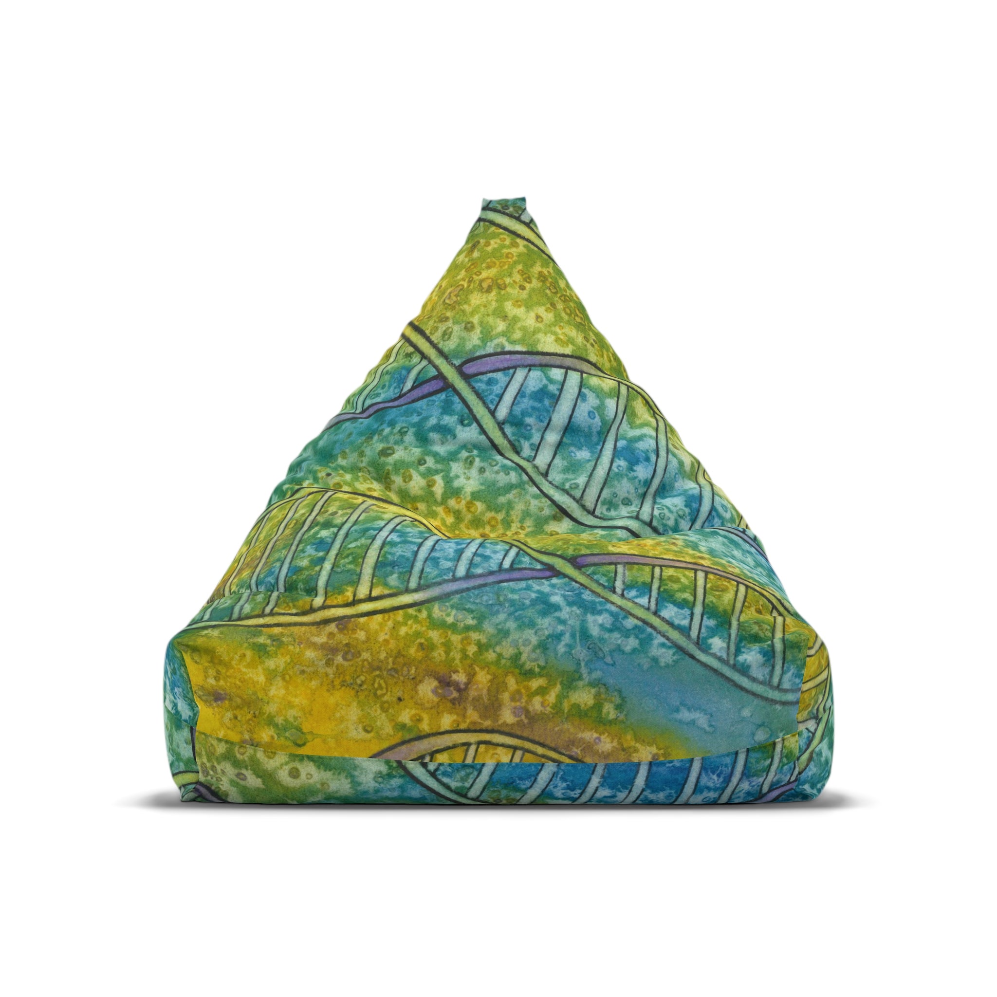 Bean Bag Chair Covers For Indoor & Outdoor - 2 Sizes - Exciting Abstract Design #99 Crop of DNA