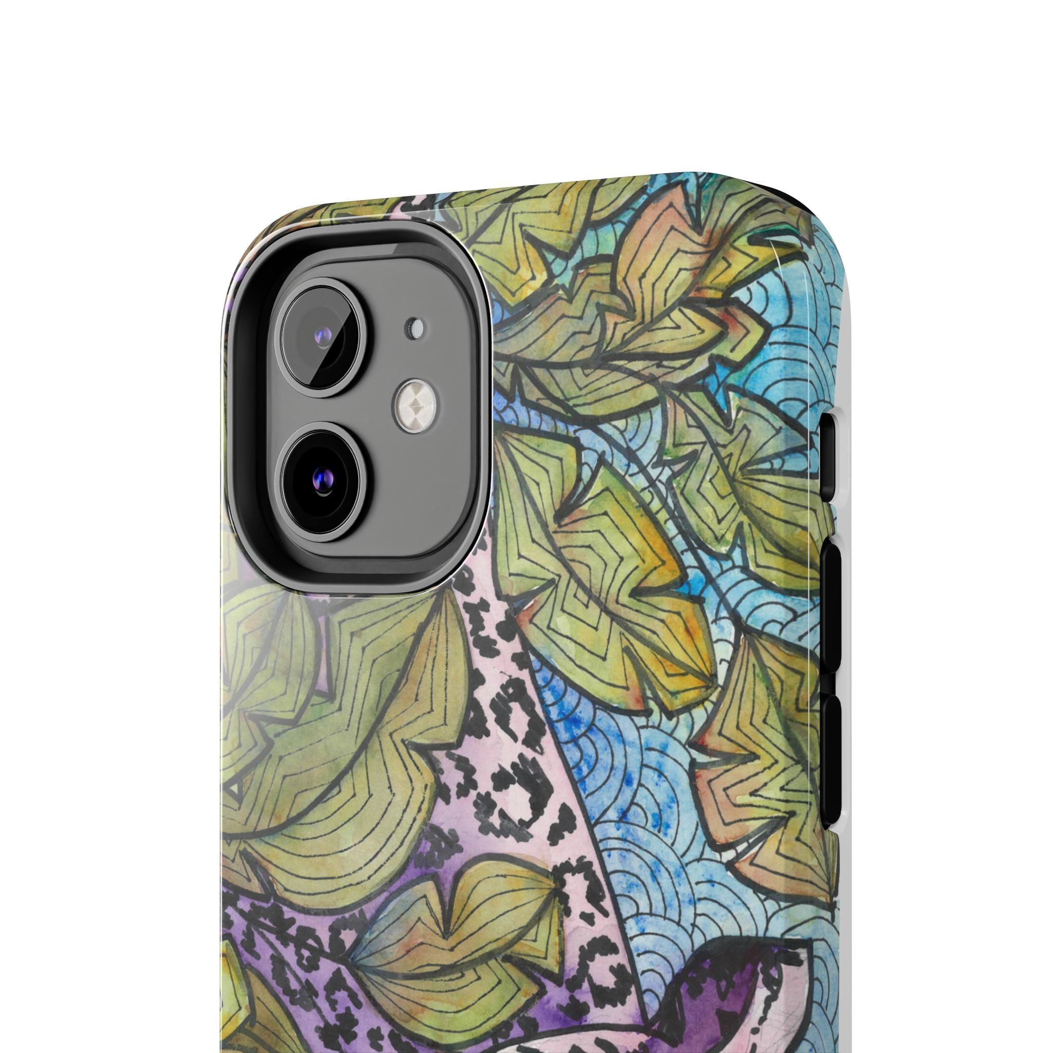 Tough Phone Case - All iPhones and Samsung Galaxys - Exciting Abstract Design #76 Purrfect Blend