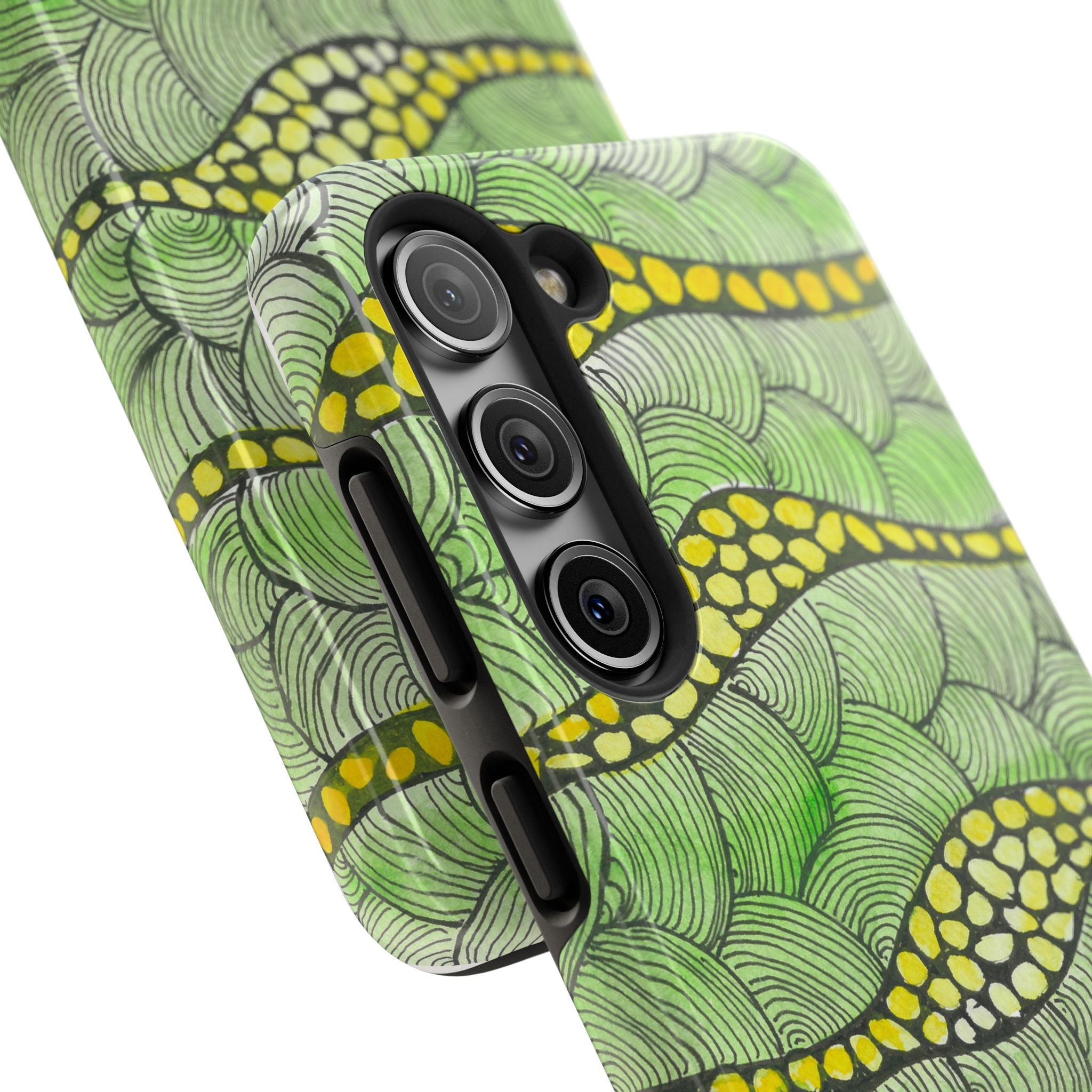 Tough Phone Case - All iPhones and Samsung Galaxys - Exciting Abstract Design #13 Watcha Thinking