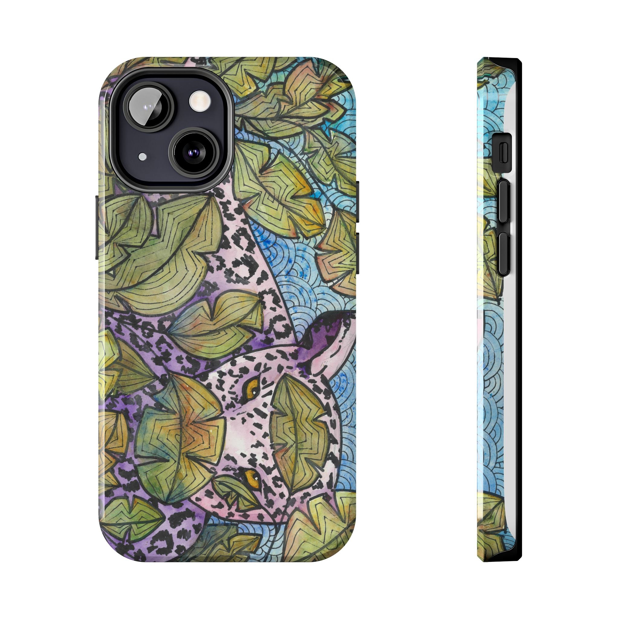 Tough Phone Case - All iPhones and Samsung Galaxys - Exciting Abstract Design #76 Purrfect Blend