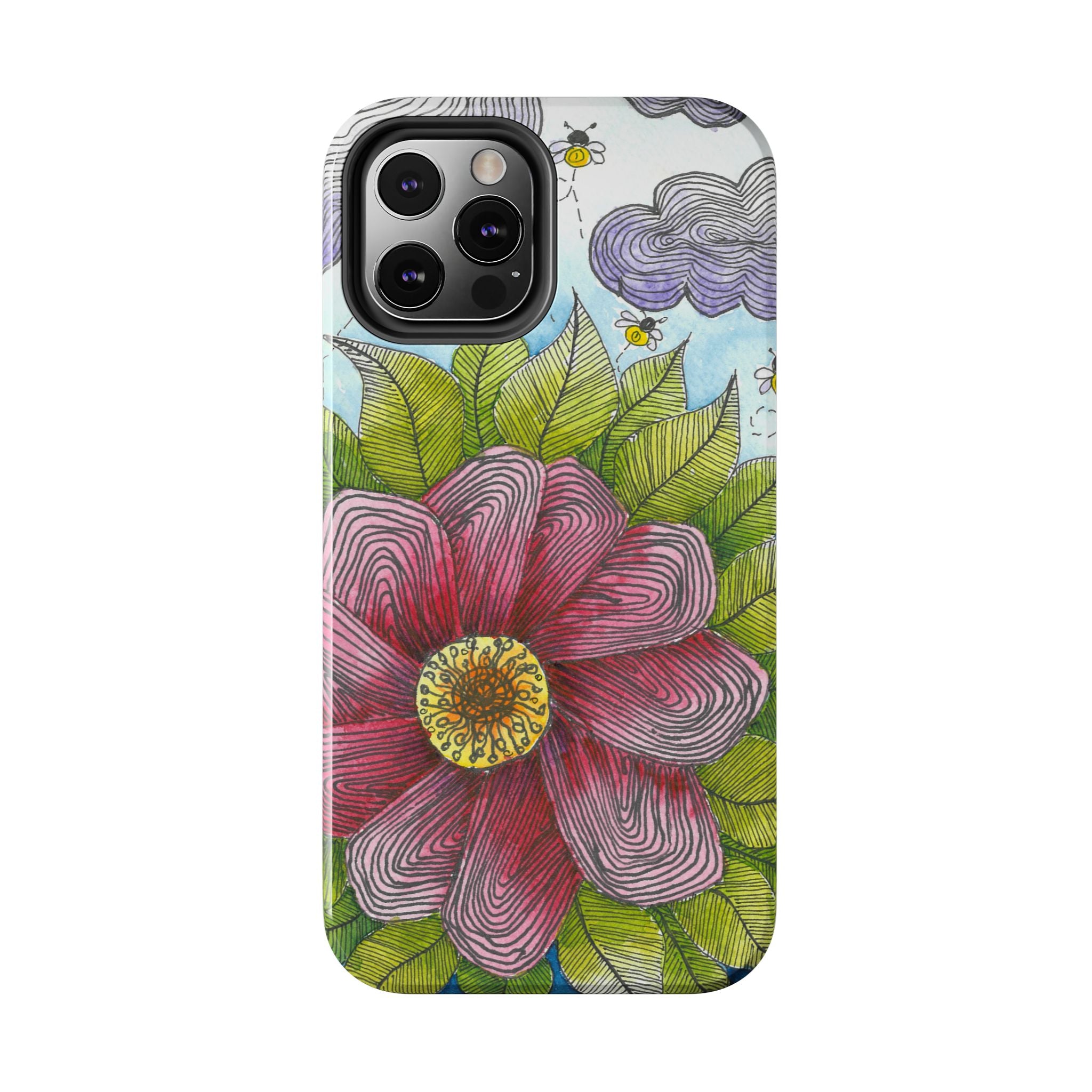 Tough Phone Case - All iPhones and Samsung Galaxys - Exciting Abstract Design  #4 Bloom'n
