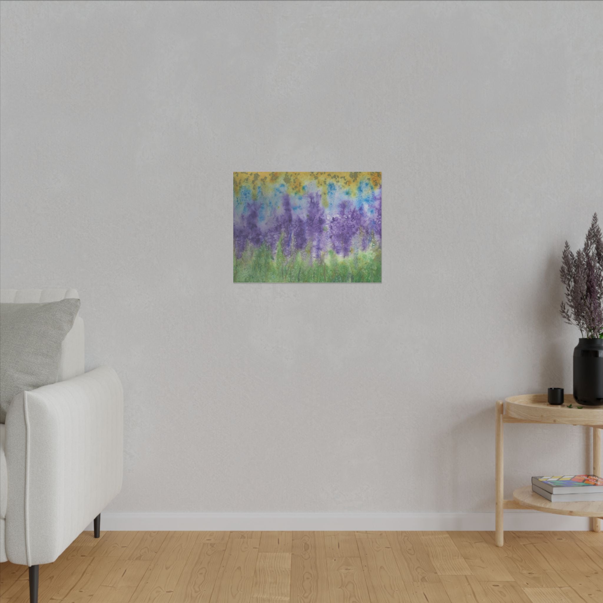 Large Colourful Wall Art, Canvas Prints, For Office, Bedroom or Living Room, or Special Gift #74 Lavender Fields