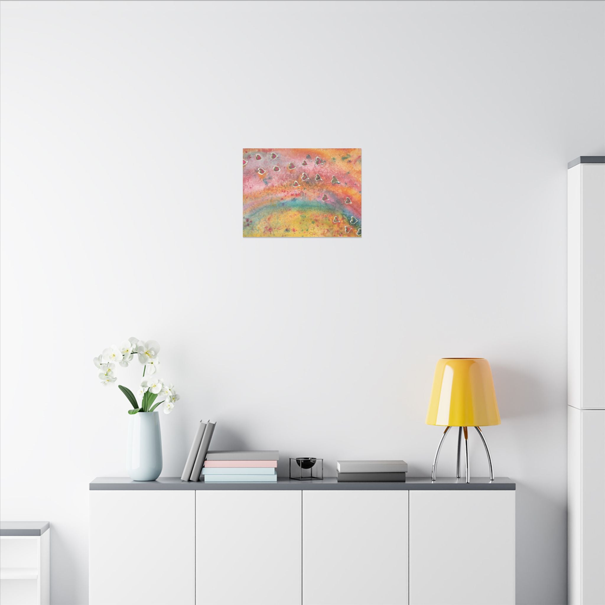 Large Colourful Wall Art, Canvas Prints, For Office, Bedroom or Living Room, or Special Gift #96 Love, Friendship, integrity