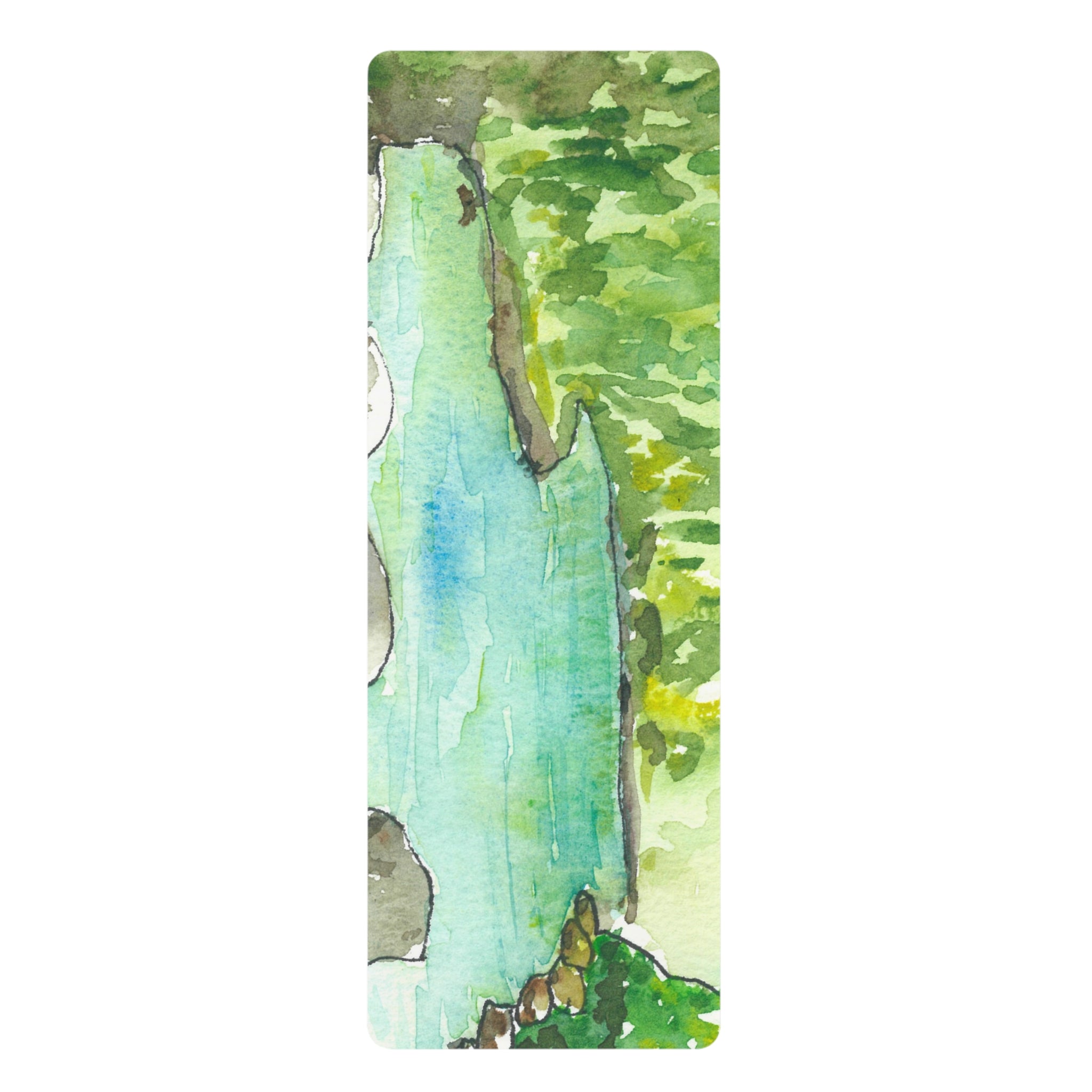 Yoga Mats and Gym Mats. Colourful Abstract Designs. Perfect for Home, Yoga or Gym Class, or a Special Gift #88 Tara River