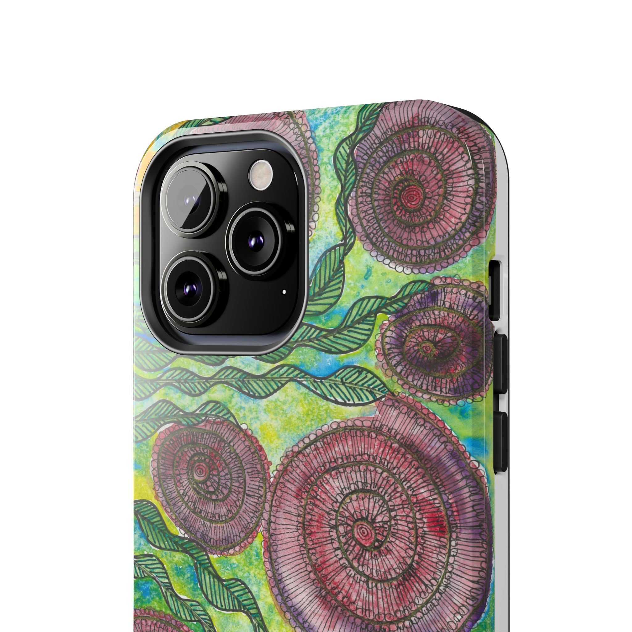 Tough Phone Case - All iPhones and Samsung Galaxys - Exciting Abstract Design #35 Beetroot To Yourself