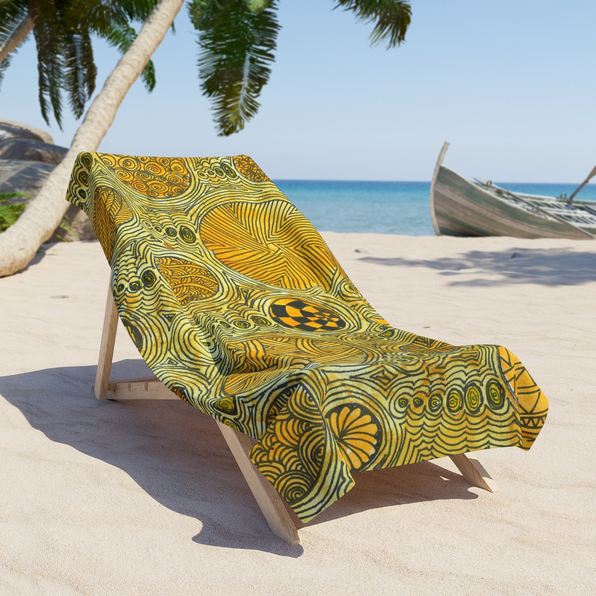 Colourful Abstract Beach Towels, Cotton Loop backing for Durability, 2 Sizes.  For Family and friends or a Special Gift #38 The Conversationalist