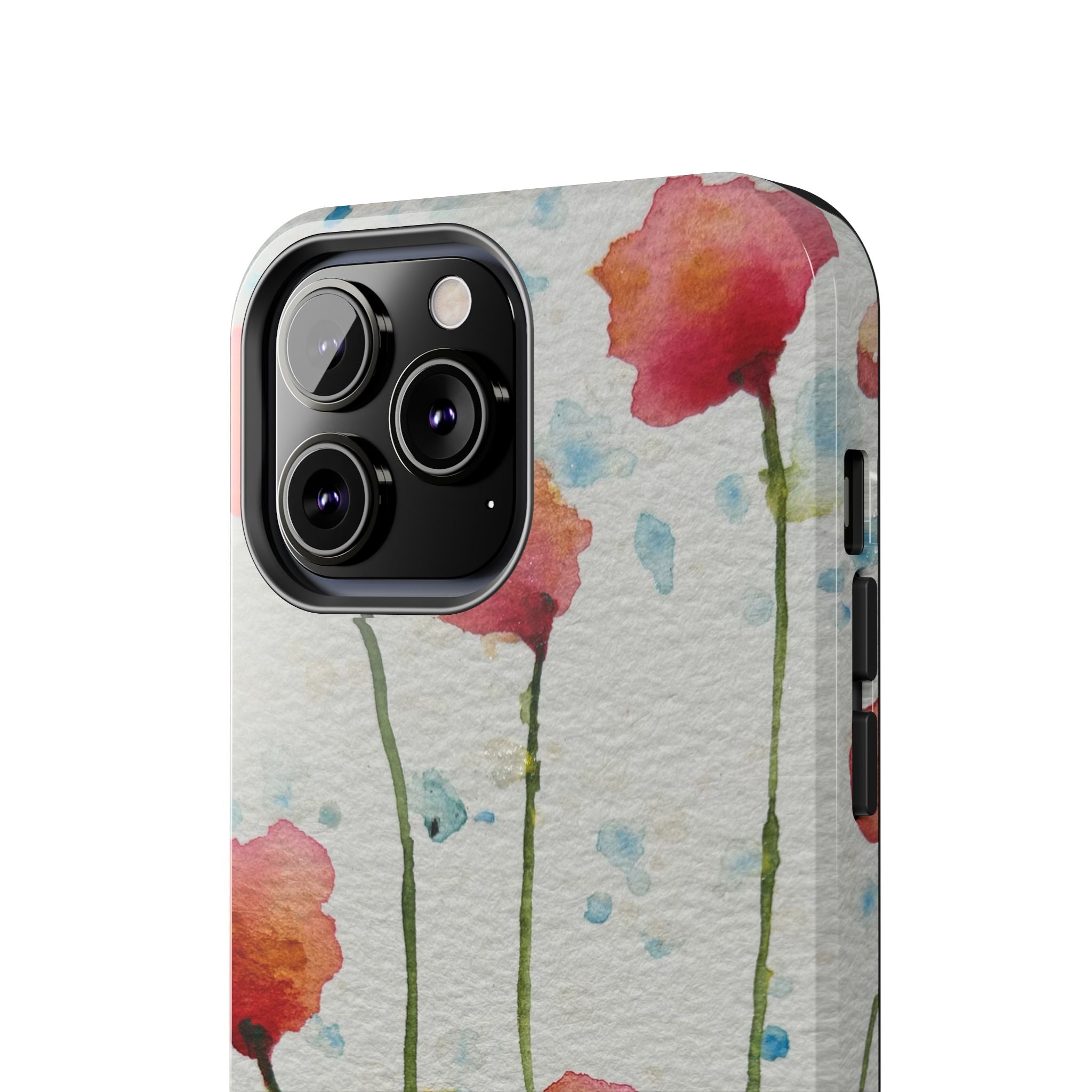 Tough Phone Case - All iPhones and Samsung Galaxys - Exciting Abstract Design #94 Poppies Galore