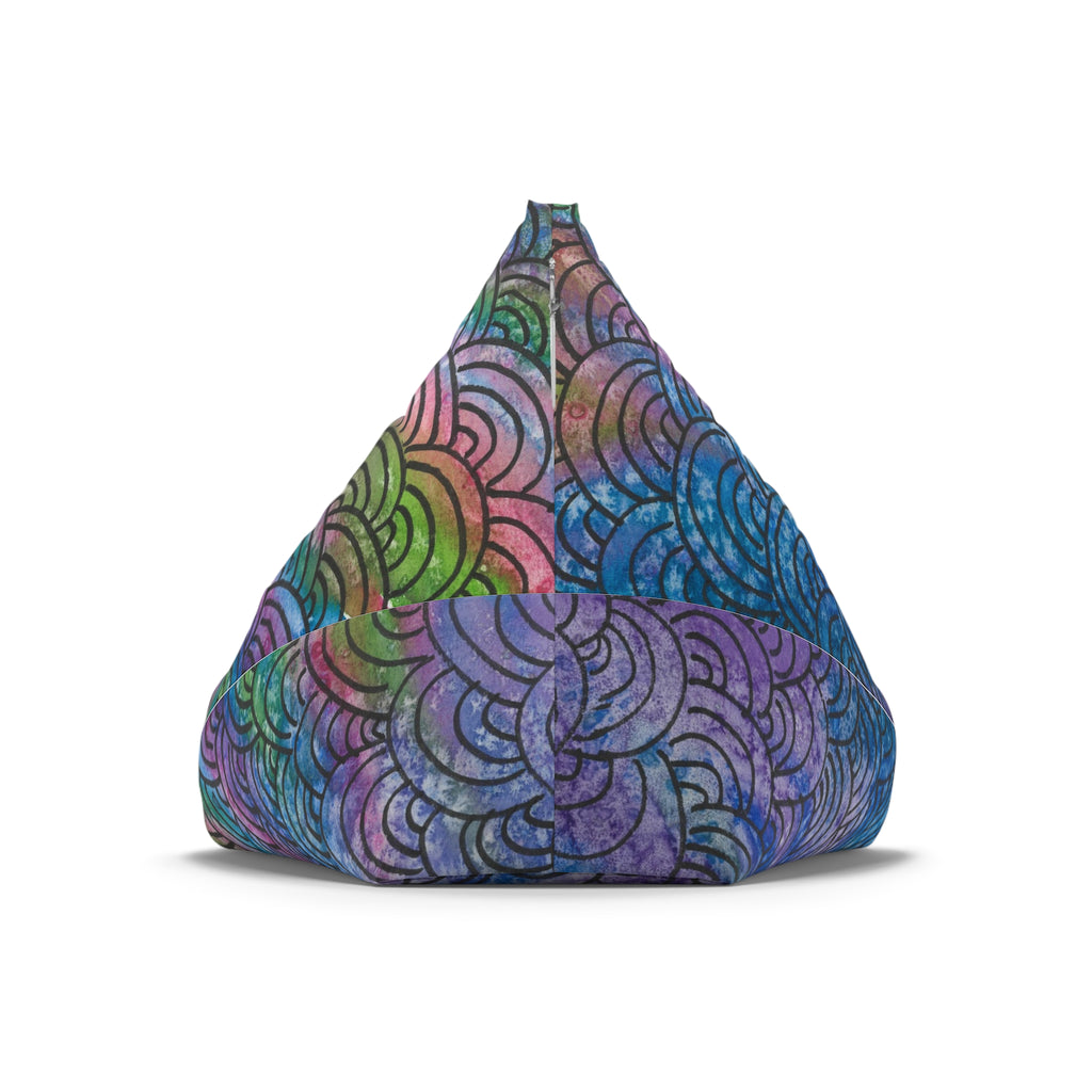 Bean Bag Chair Covers For Indoor & Outdoor - 2 Sizes - Exciting Abstract Design #84 Ah! The Past