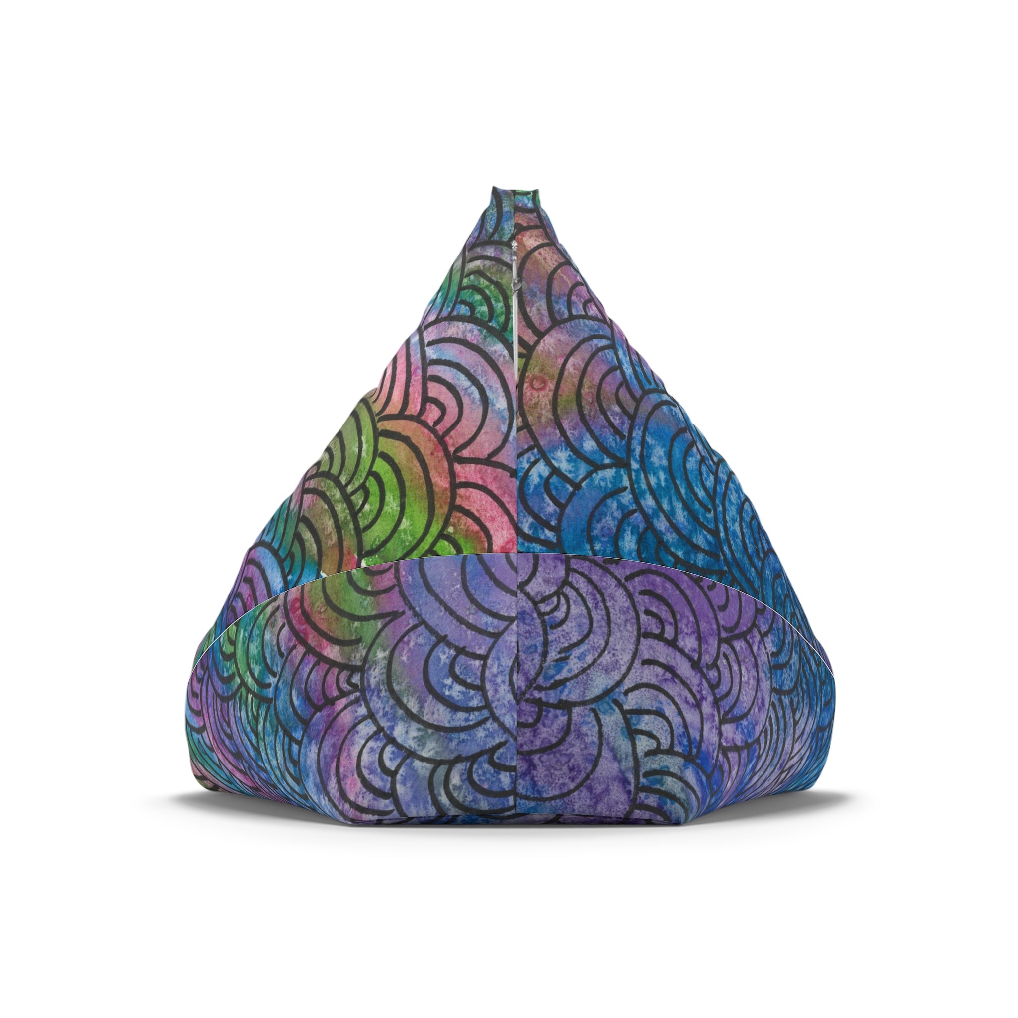Bean Bag Chair Covers For Indoor & Outdoor - 2 Sizes - Exciting Abstract Design #84 Ah! The Past