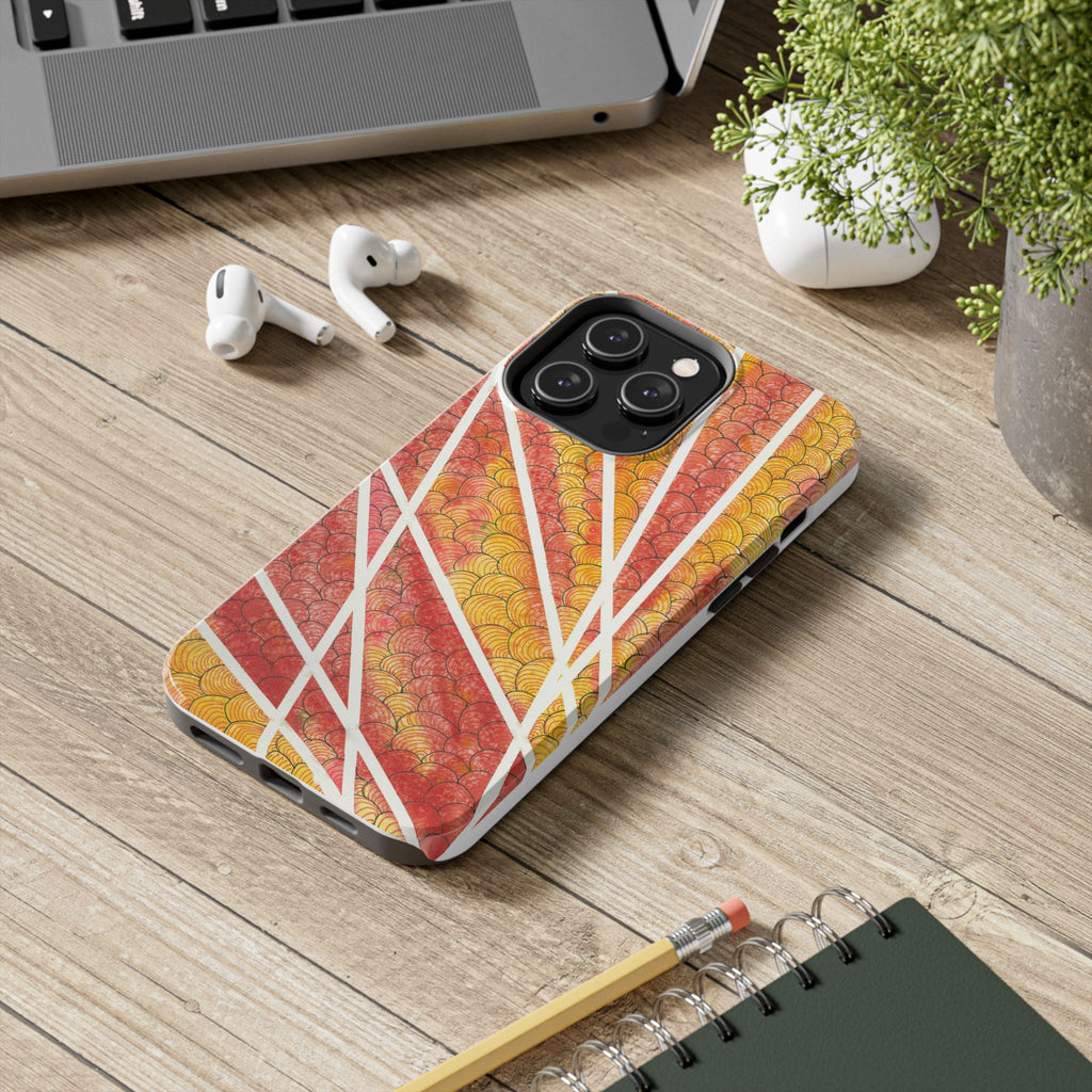 Tough Phone Case - All iPhones and Samsung Galaxys - Exciting Abstract Design #67 Max Mimosa