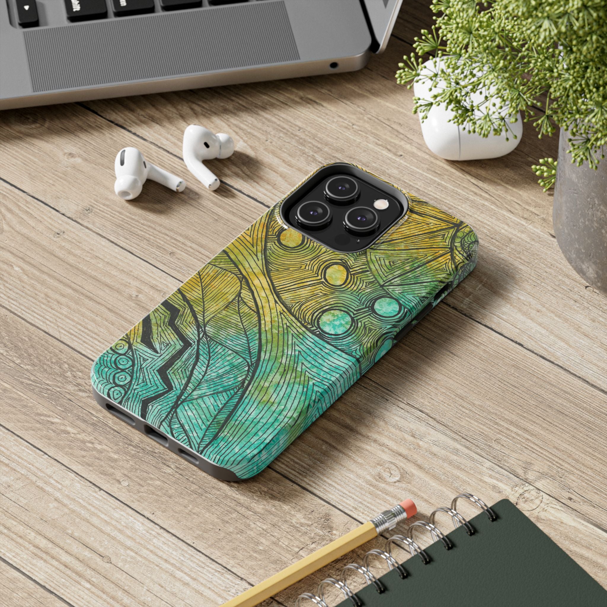 Tough Phone Case - All iPhones and Samsung Galaxys - Exciting Abstract Design #27 Come What May