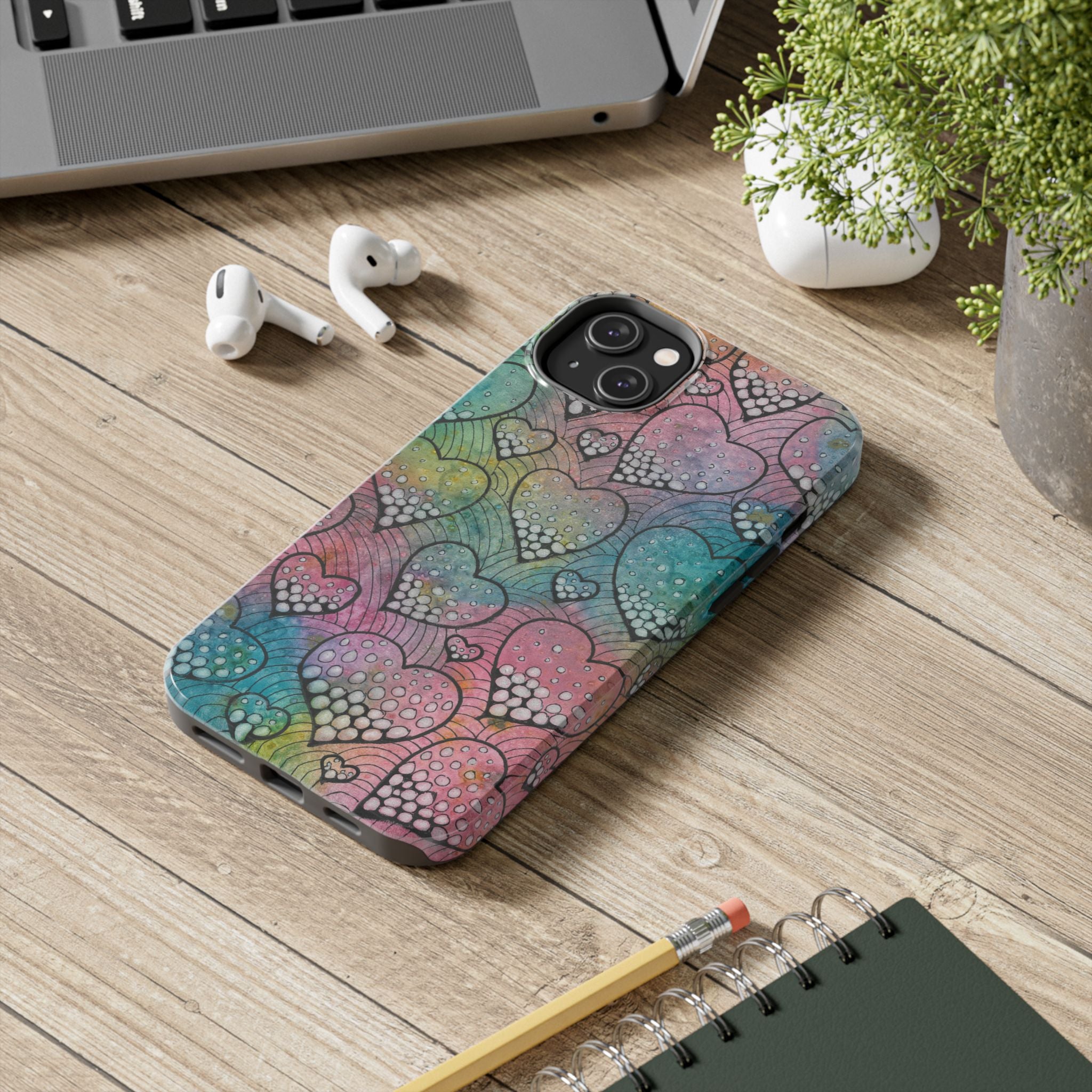 Tough Phone Case - All iPhones and Samsung Galaxys - Exciting Abstract Design #97 What's Love Got To Do With It