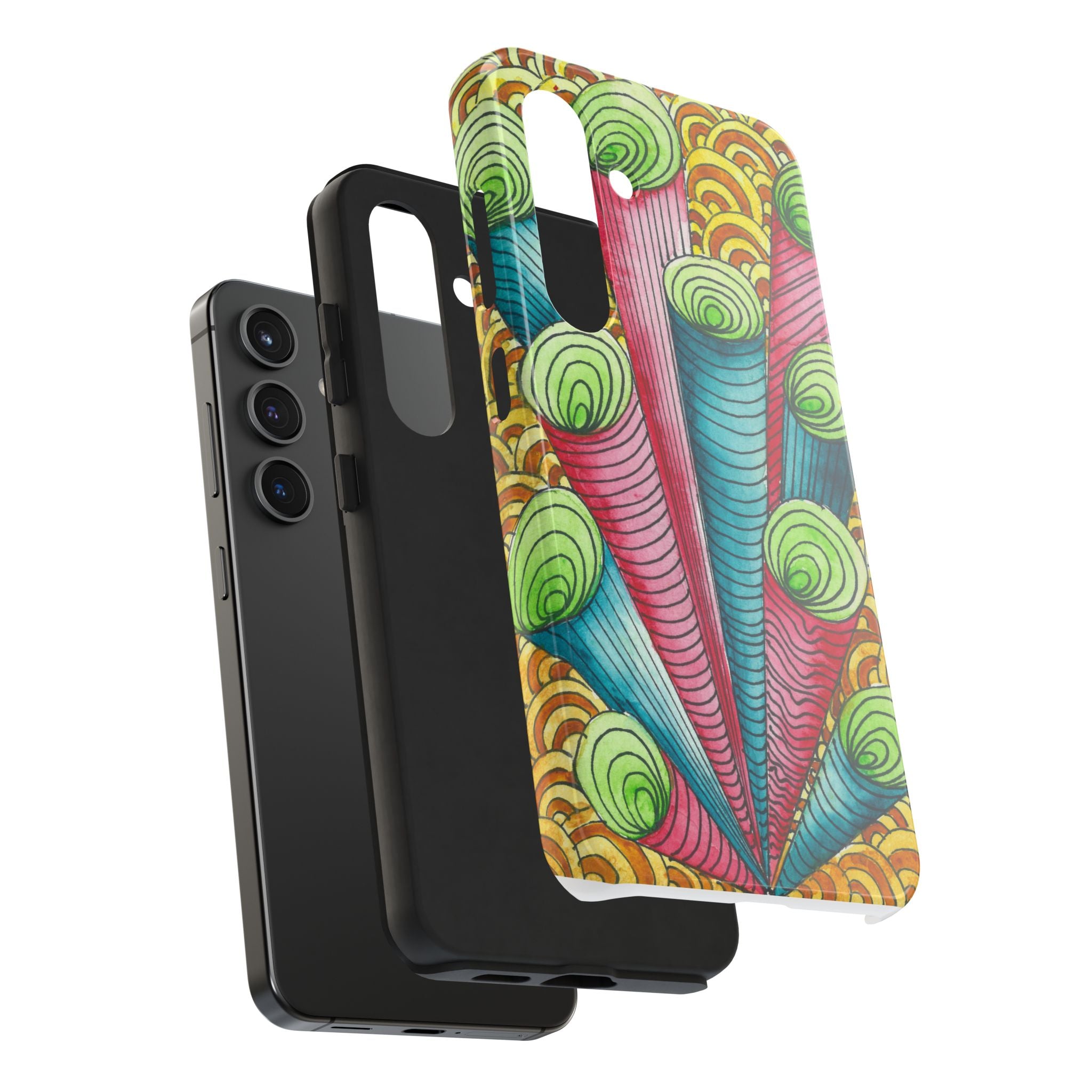 Tough Phone Case - All iPhones and Samsung Galaxys - Exciting Abstract Design #93 On A Mission