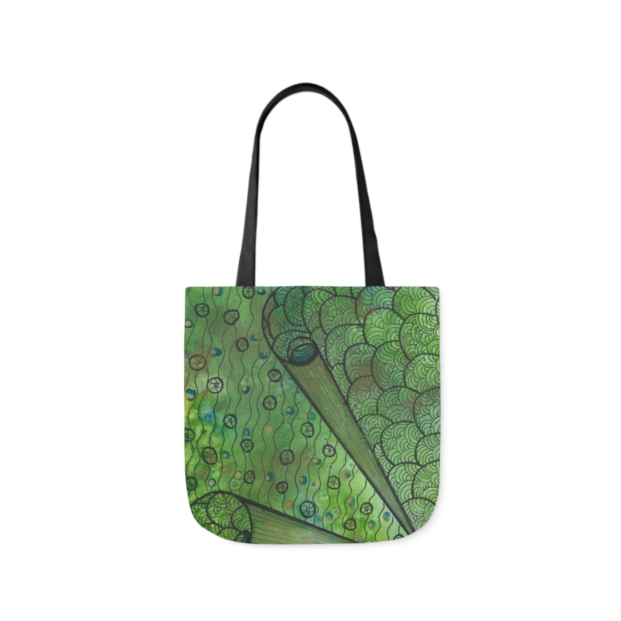 Canvas Tote Bags, Colourful Abstract Designs, 5-Color Straps, 3 Sizes.  For Family and friends or a Special Gift #69 New Horizons