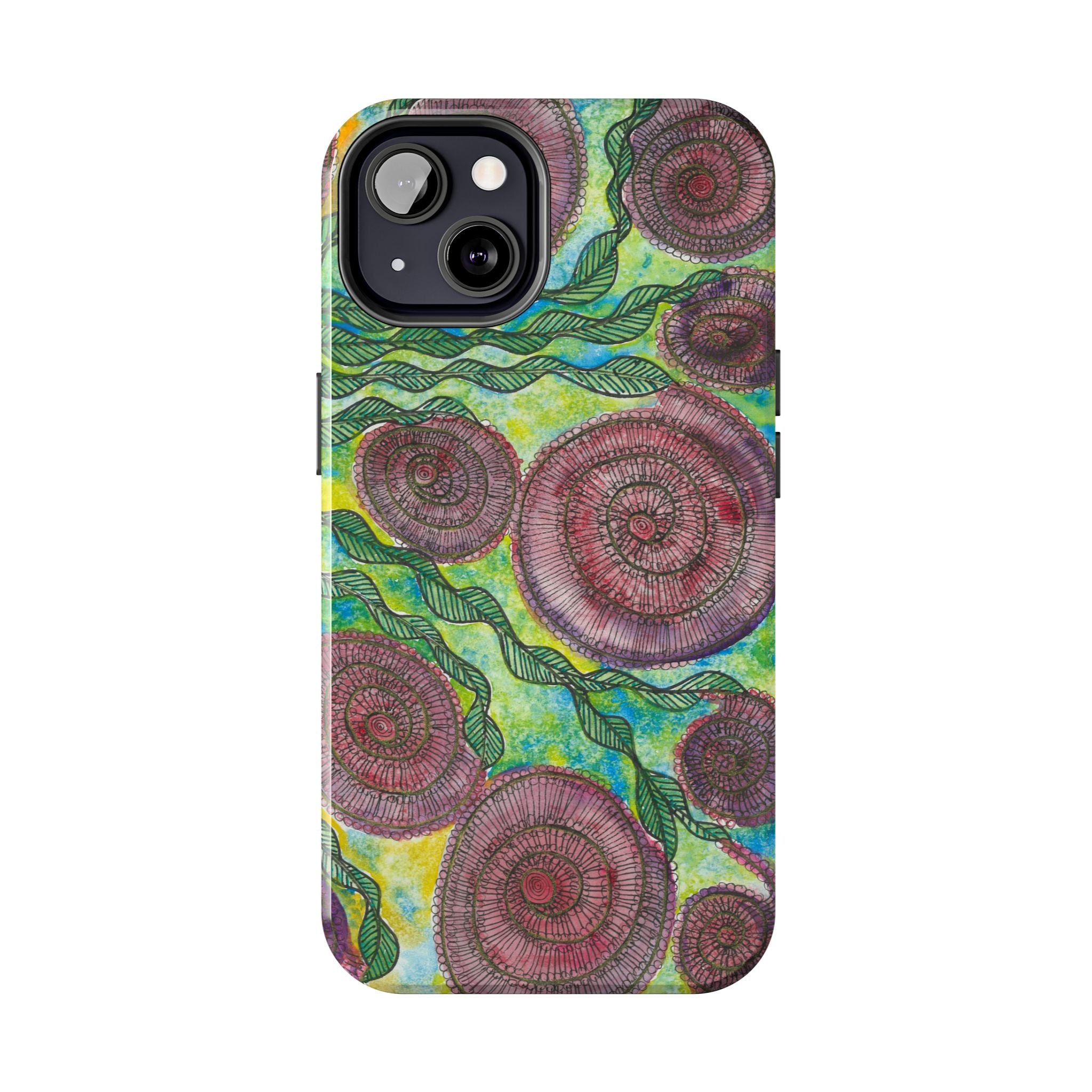 Tough Phone Case - All iPhones and Samsung Galaxys - Exciting Abstract Design #35 Beetroot To Yourself