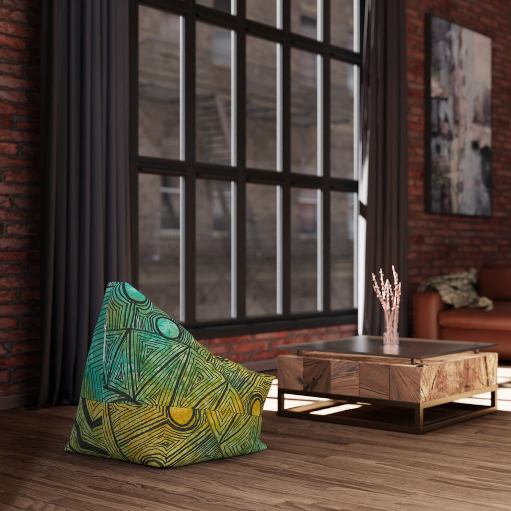 Bean Bag Chair Covers For Indoor & Outdoor - 2 Sizes - Exciting Abstract Design #27 Come What May