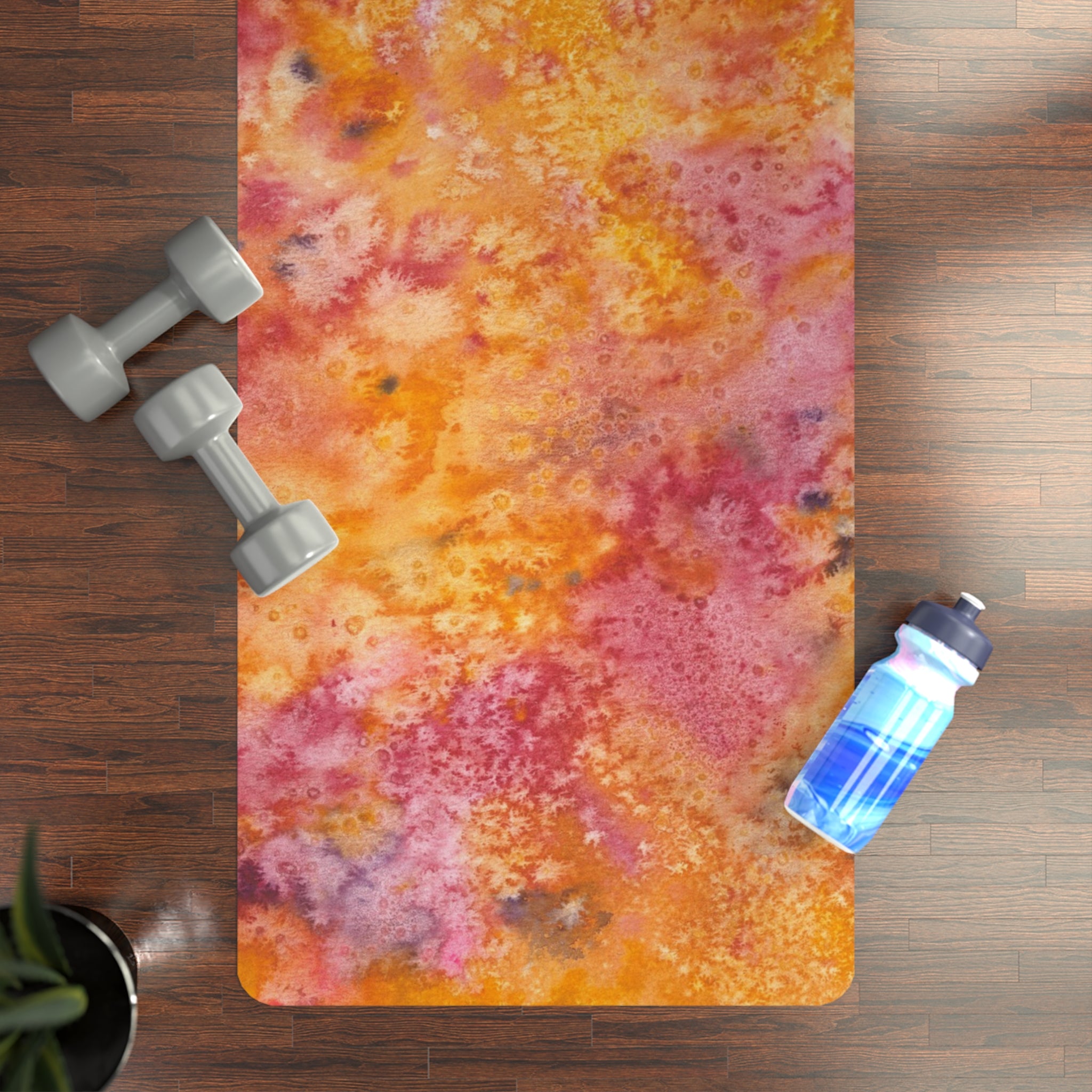 Yoga Mats and Gym Mats. Colourful Abstract Designs. Perfect for Home, Yoga or Gym Class, or a Special Gift #54 Heaven Can Wait