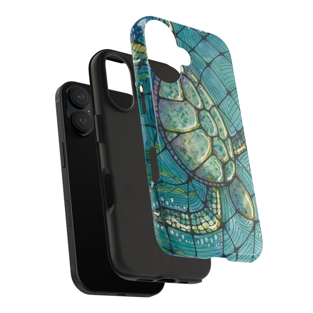 Tough Phone Case - All iPhones and Samsung Galaxys - Exciting Abstract Design #73 Turtling Along