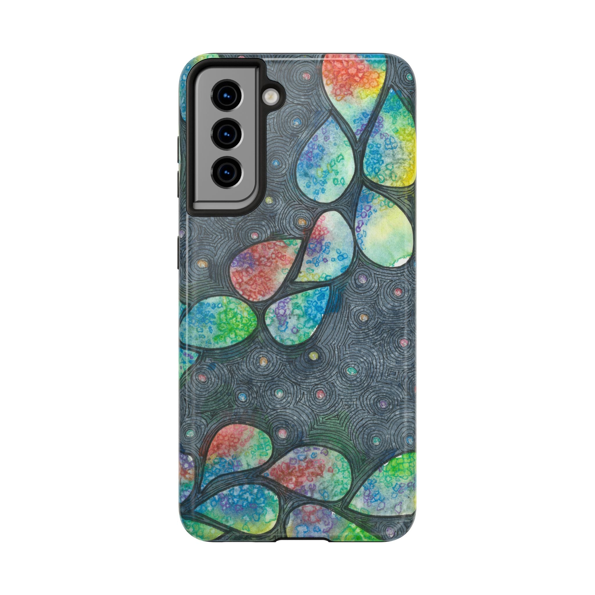 Tough Phone Case - All iPhones and Samsung Galaxys - Exciting Abstract Design #30 Give Us A Minute