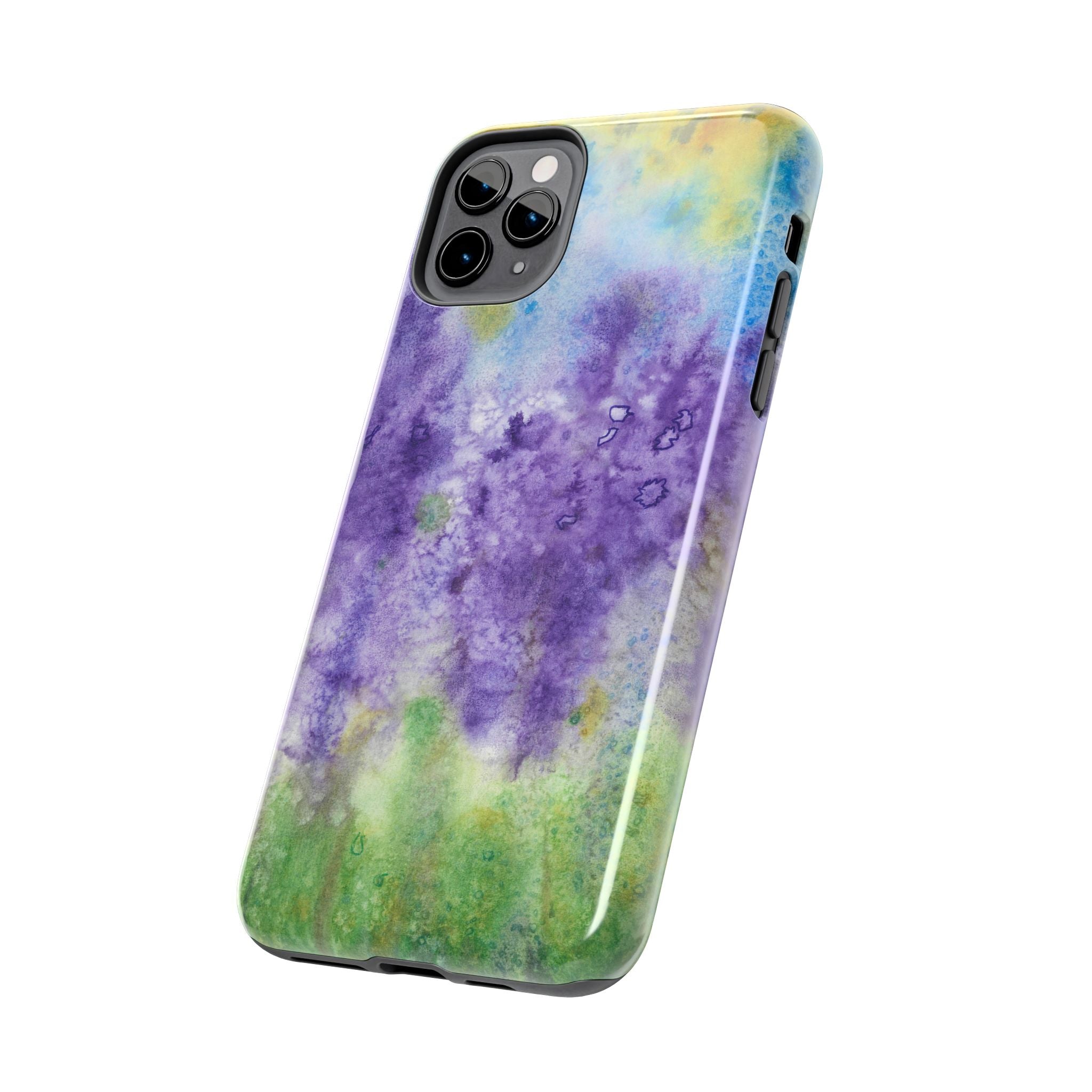 Tough Phone Case - All iPhones and Samsung Galaxys - Exciting Abstract Design #74 Lavender Fields