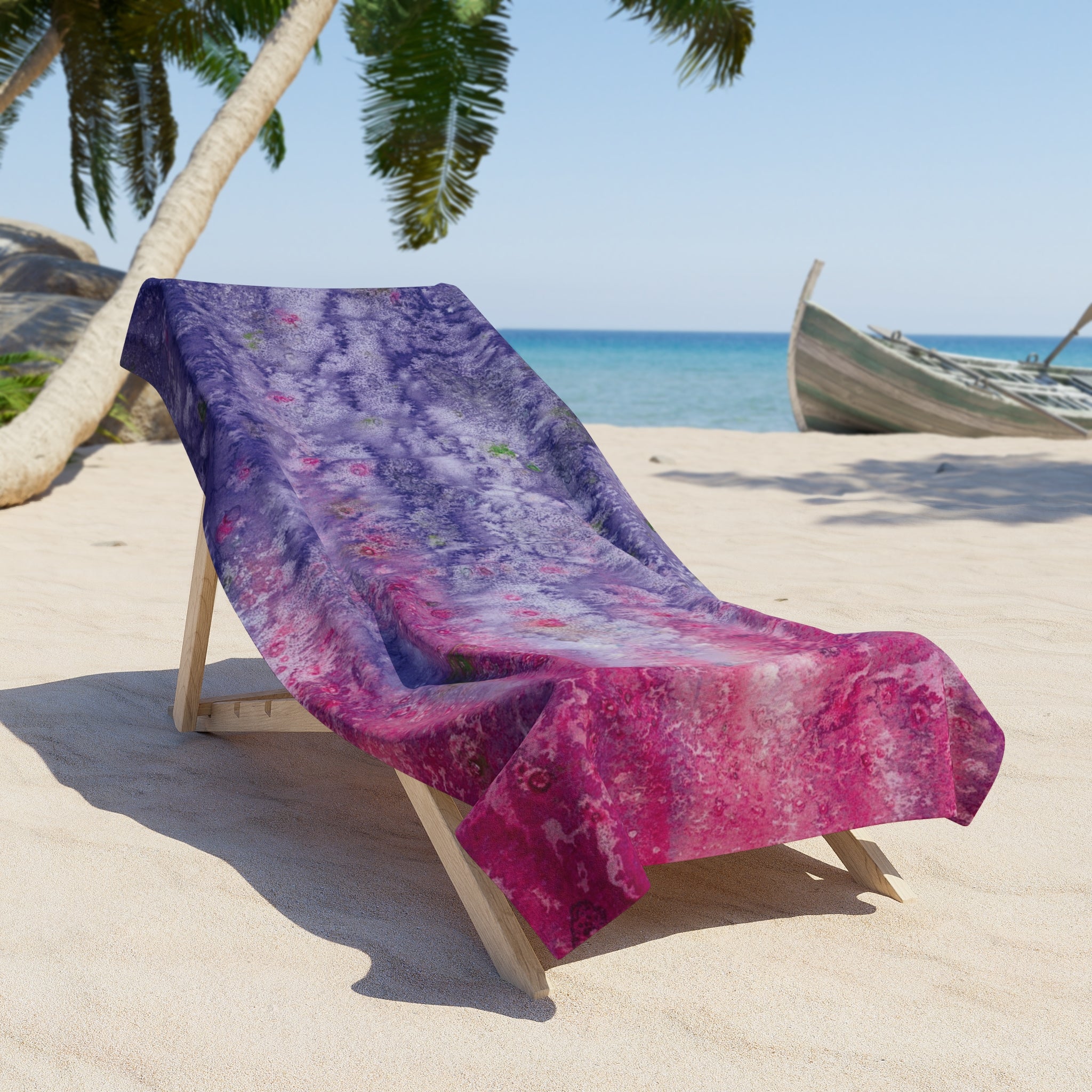 Colourful Abstract Beach Towels, Cotton Loop backing for Durability, 2 Sizes.  For Family and friends or a Special Gift #86 Birthday Fairies