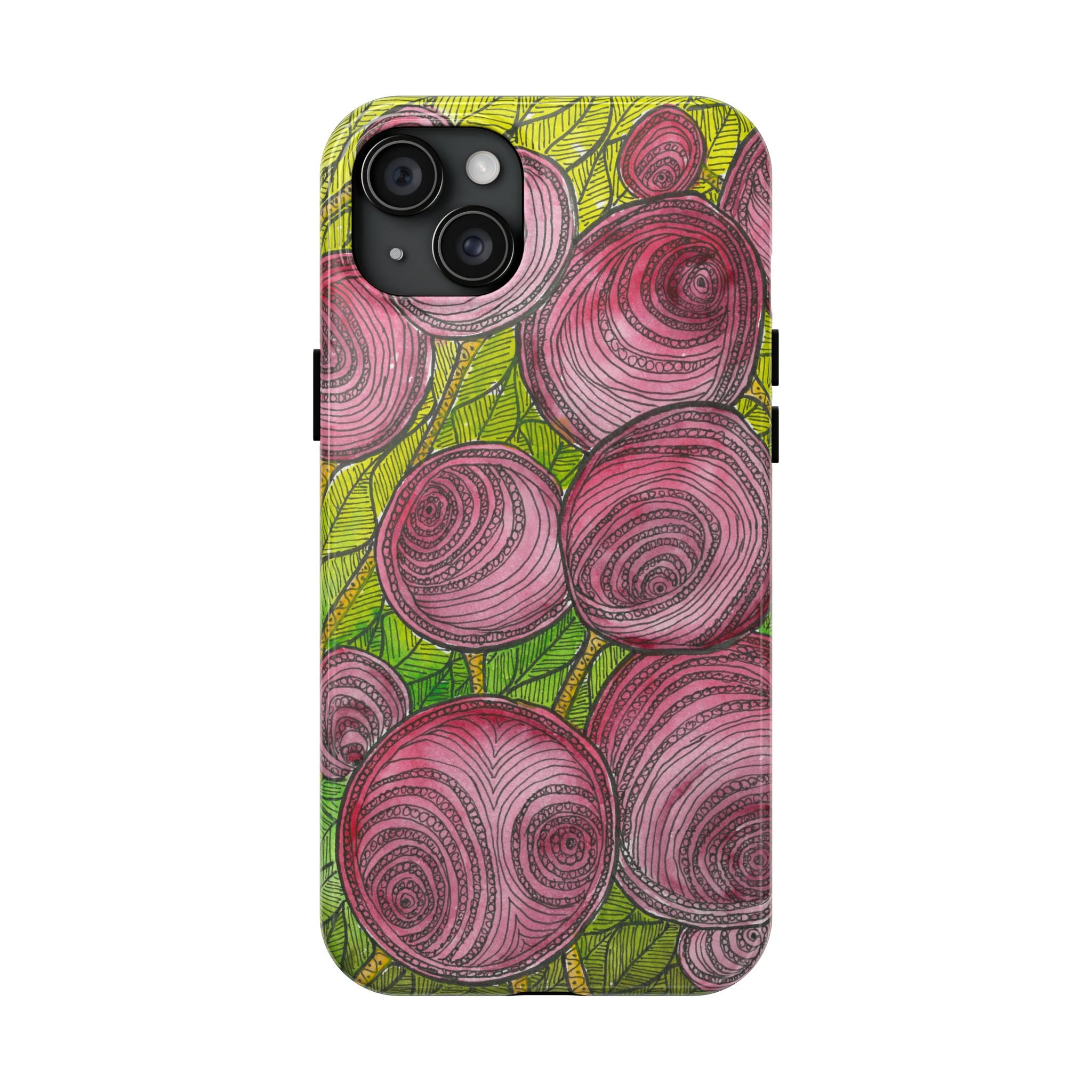 Tough Phone Case - All iPhones and Samsung Galaxys - Exciting Abstract Design #9 Spaced Blossoms