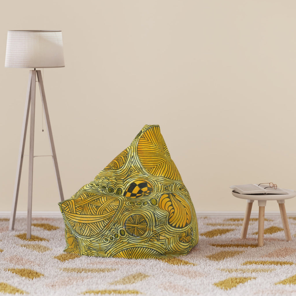 Bean Bag Chair Covers For Indoor & Outdoor - 2 Sizes - Exciting Abstract Design #38 The Conversationalist