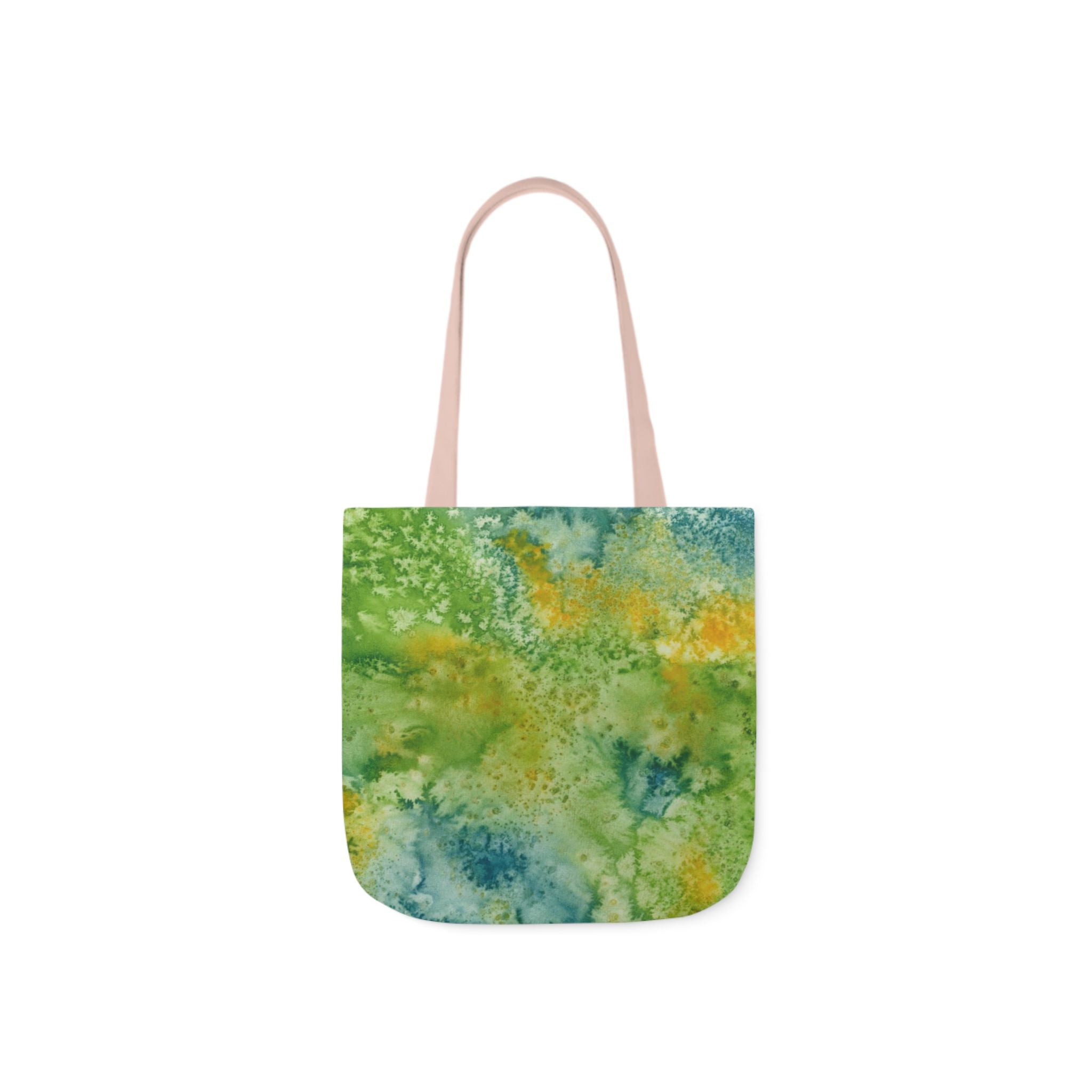 Canvas Tote Bags, Colourful Abstract Designs, 5-Color Straps, 3 Sizes.  For Family and friends or a Special Gift #52 View From Above