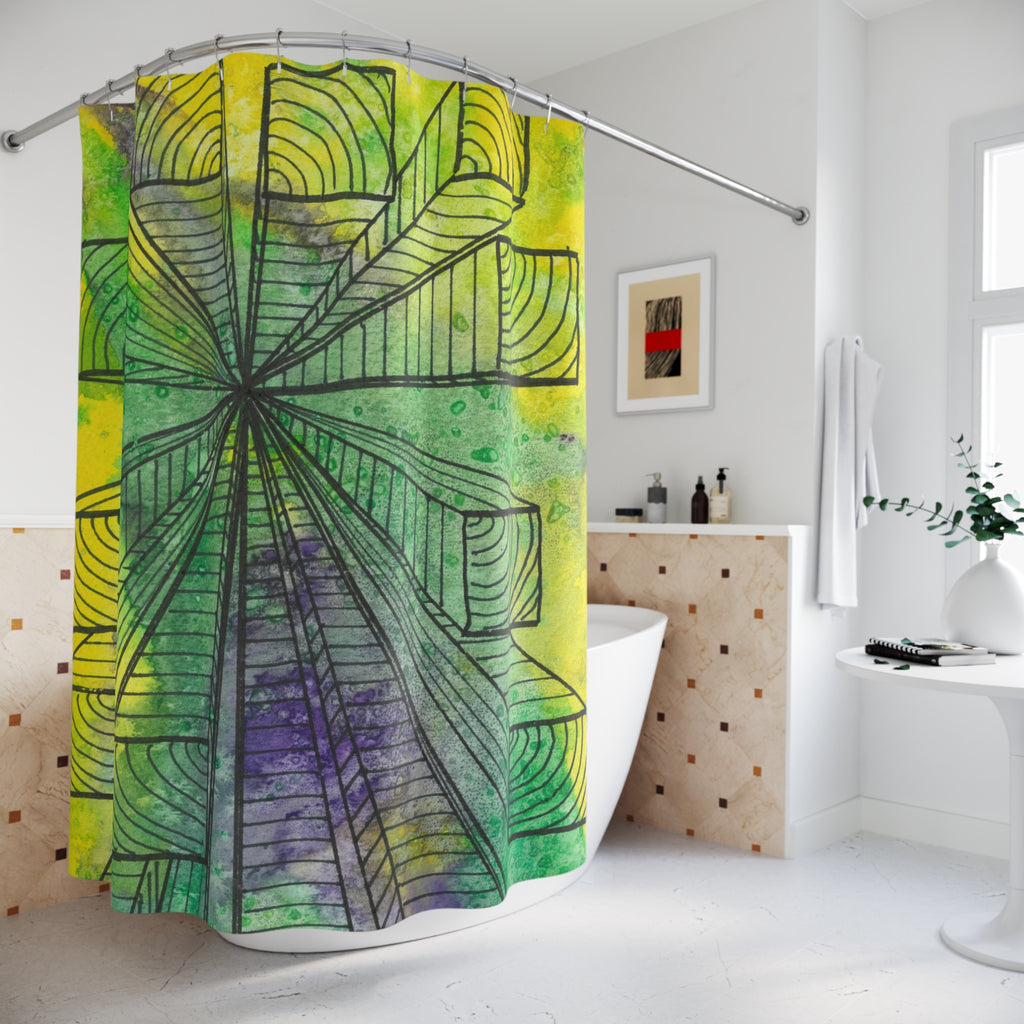Beautiful Shower Curtains to Refresh Your Bathroom. Colourful Abstract Designs. Perfect For Your Bathroom or Special House-Warming Gift #89 The Wayseers