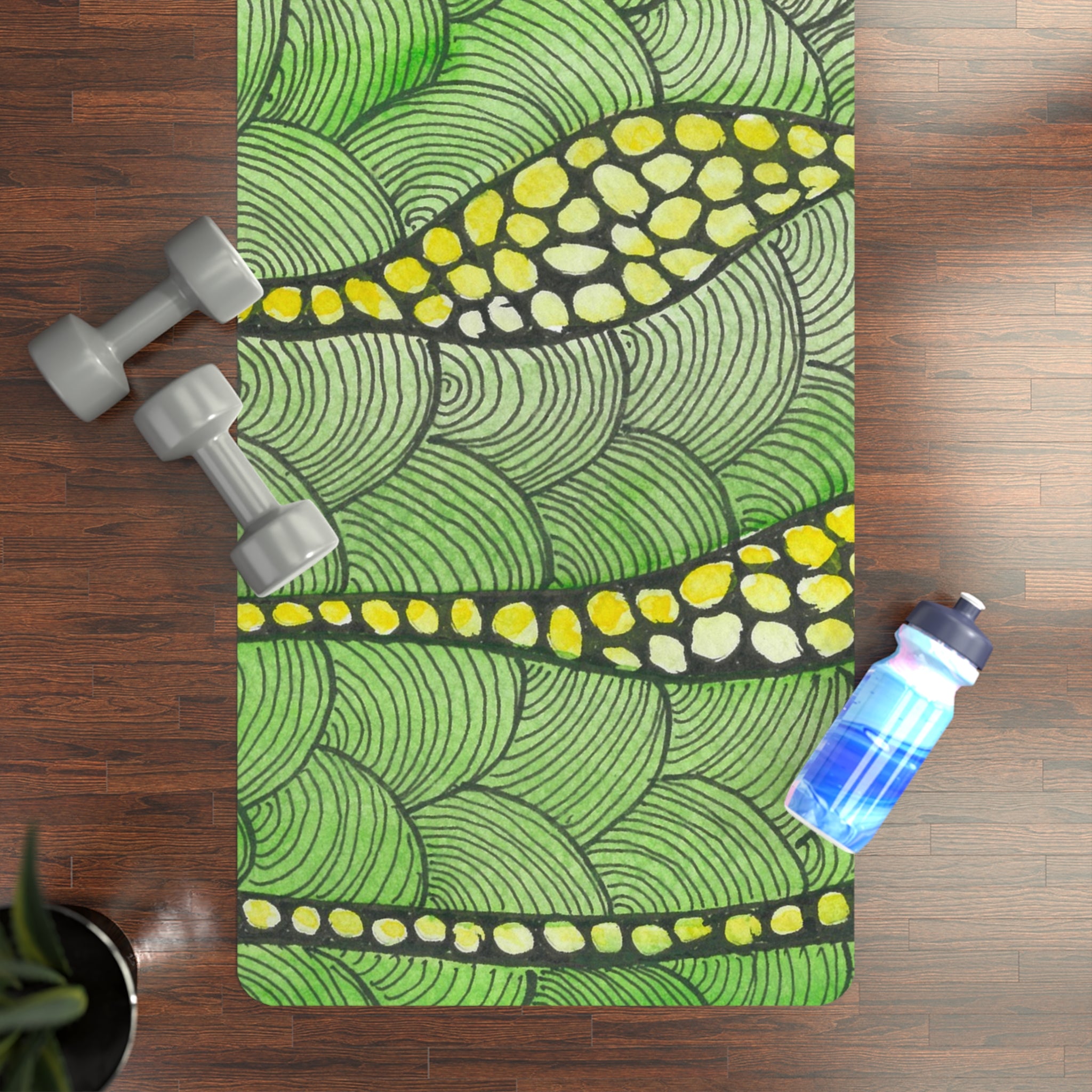 Yoga Mats and Gym Mats. Colourful Abstract Designs. Perfect for Home, Yoga or Gym Class, or a Special Gift #13 Watcha Thinking