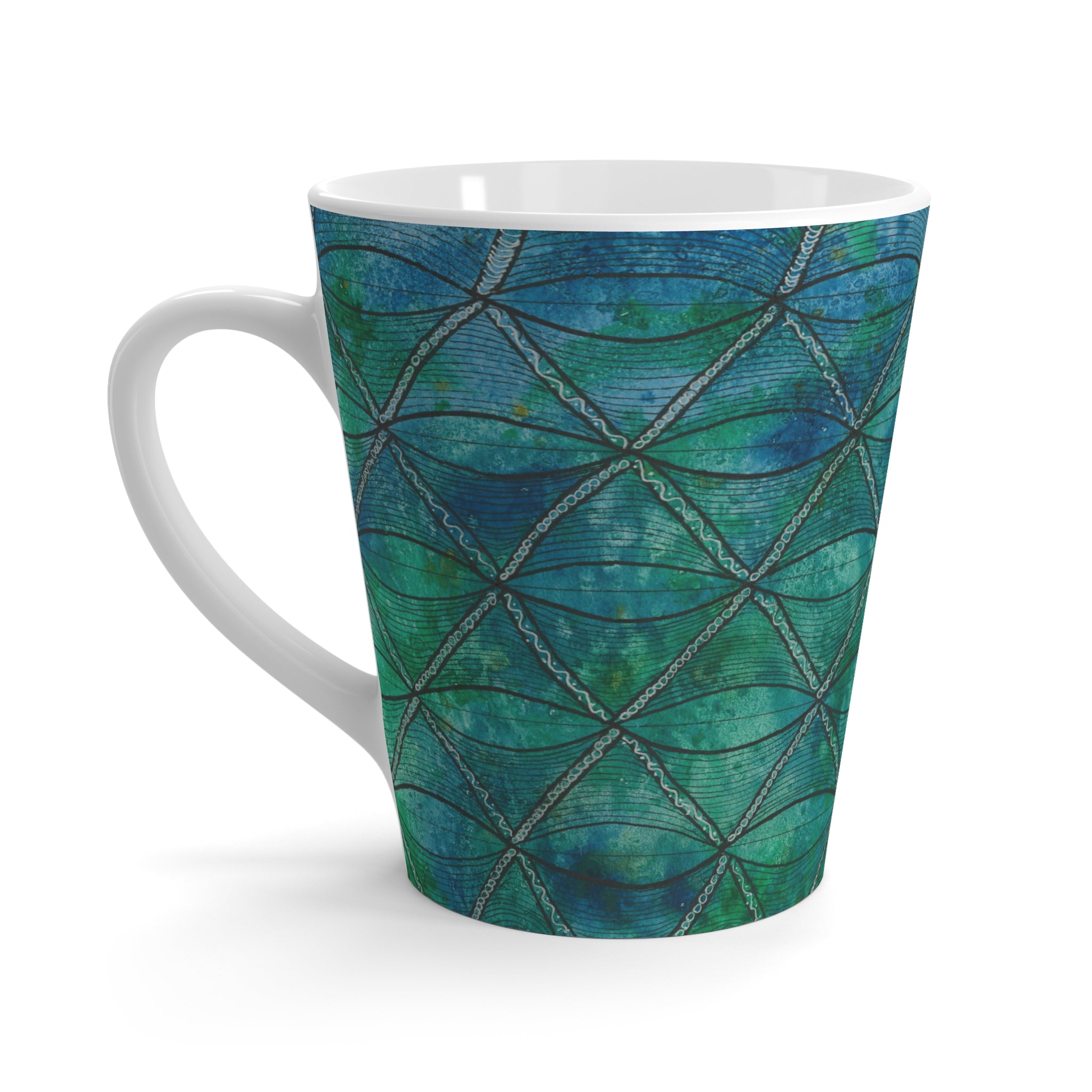 Coffee Mugs and Cups. Colourful Abstract Designs. Perfect for Home, Office or Special Gift #58 Hows The Serenity
