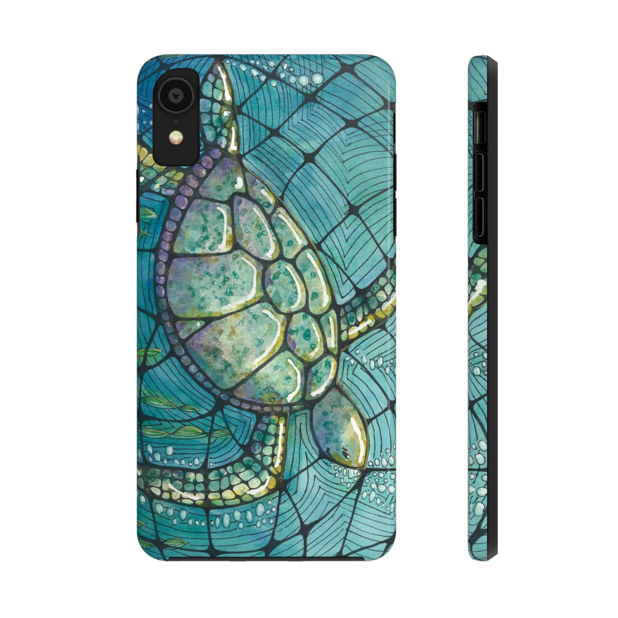 Tough Phone Case - All iPhones and Samsung Galaxys - Exciting Abstract Design #73 Turtling Along