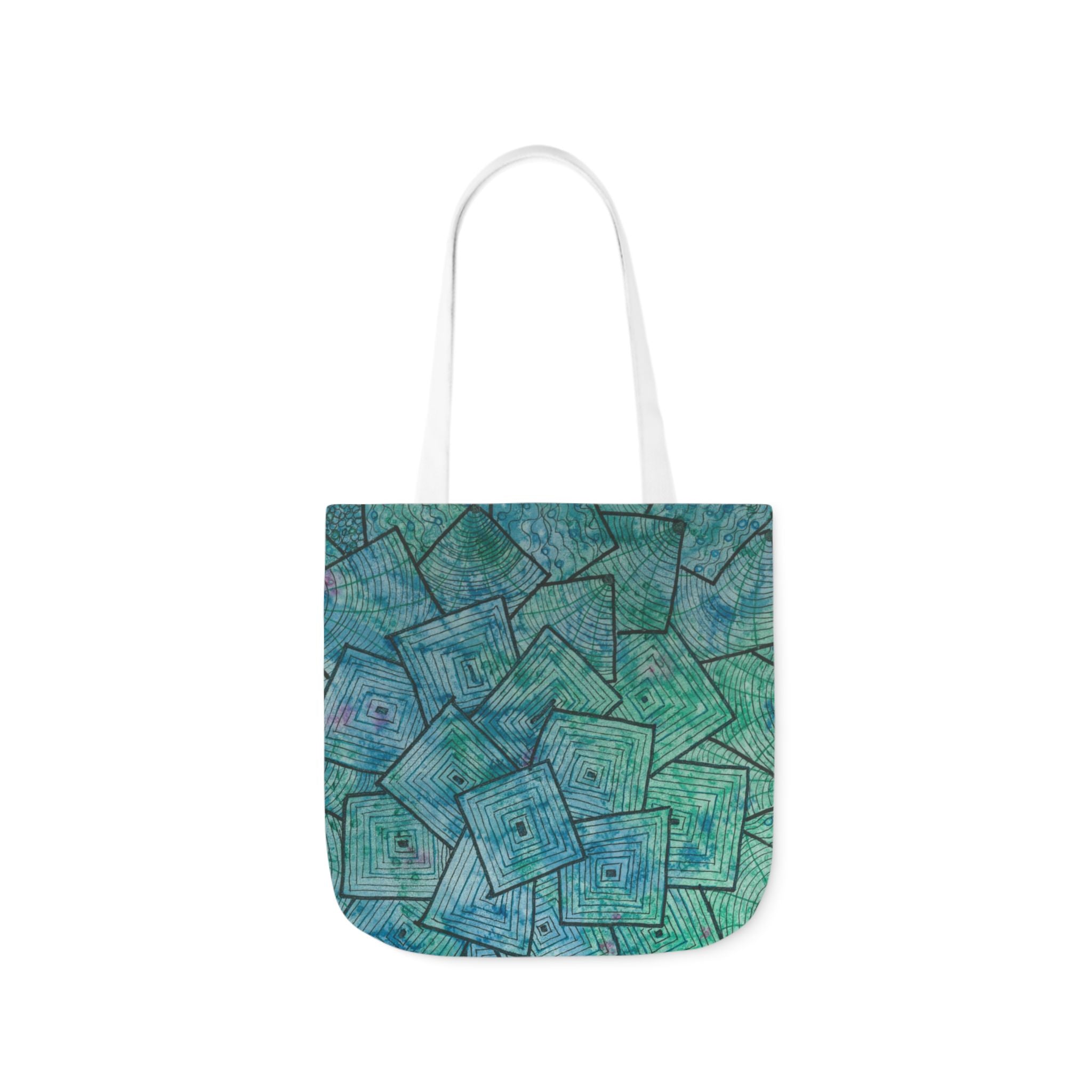Canvas Tote Bags, Colourful Abstract Designs, 5-Color Straps, 3 Sizes.  For Family and friends or a Special Gift #65 And The AnswerIs
