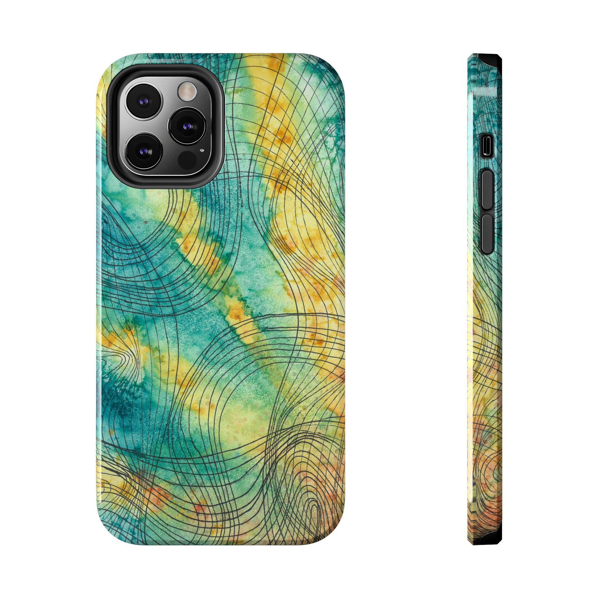 Tough Phone Case - All iPhones and Samsung Galaxys - Exciting Abstract Design #81 The Only Way Is Up