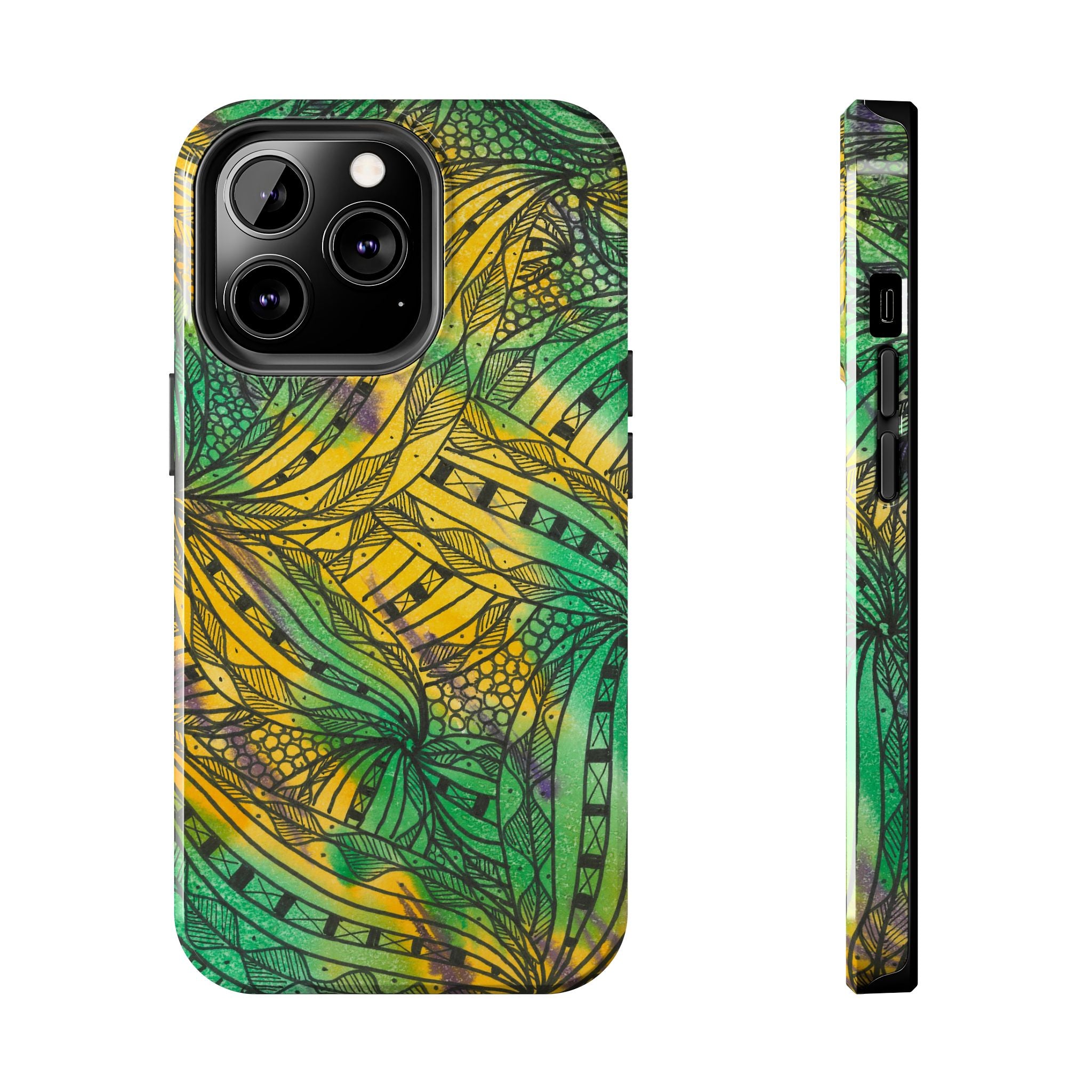 Tough Phone Case - All iPhones and Samsung Galaxys - Exciting Abstract Design #37 Shubbery!