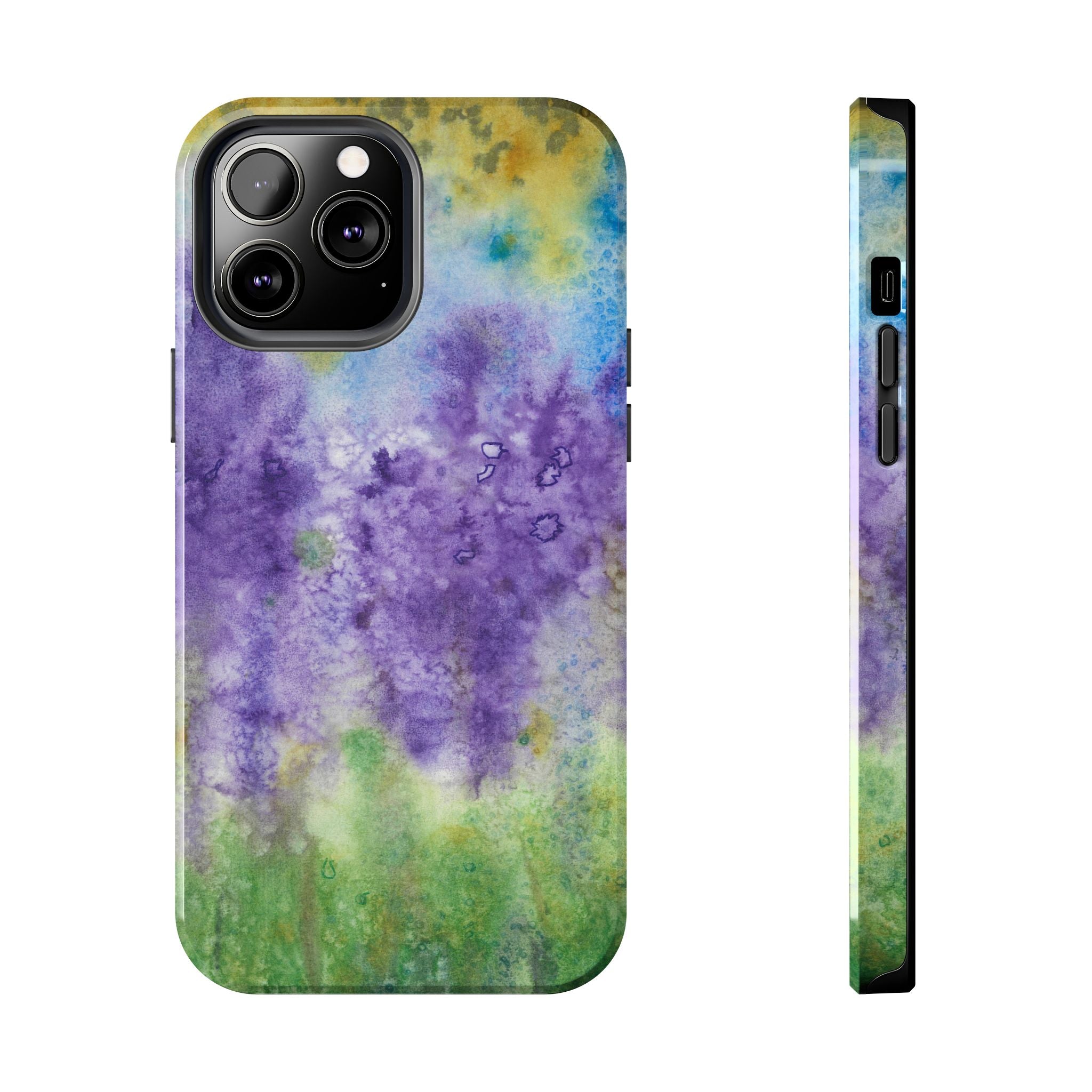 Tough Phone Case - All iPhones and Samsung Galaxys - Exciting Abstract Design #74 Lavender Fields