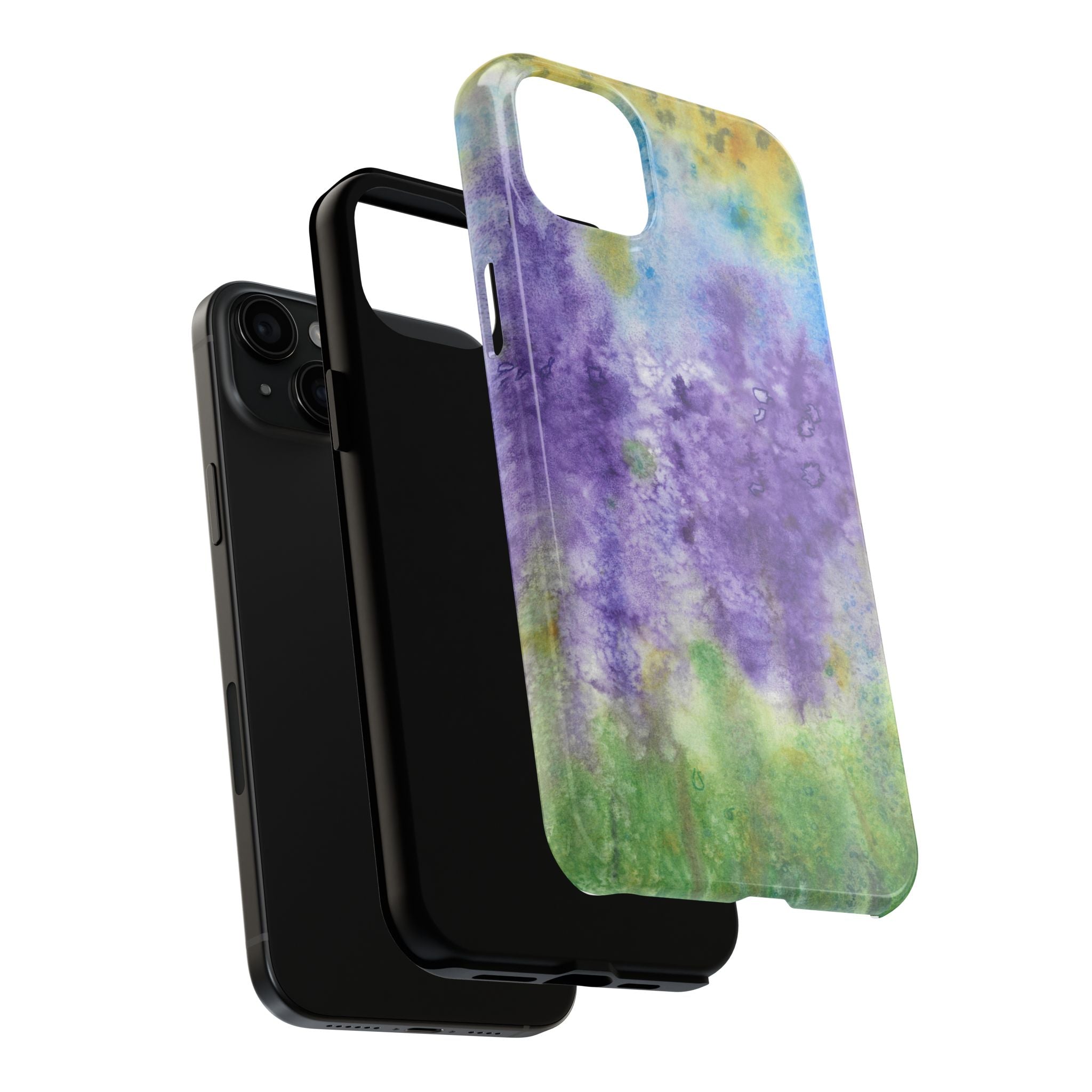 Tough Phone Case - All iPhones and Samsung Galaxys - Exciting Abstract Design #74 Lavender Fields