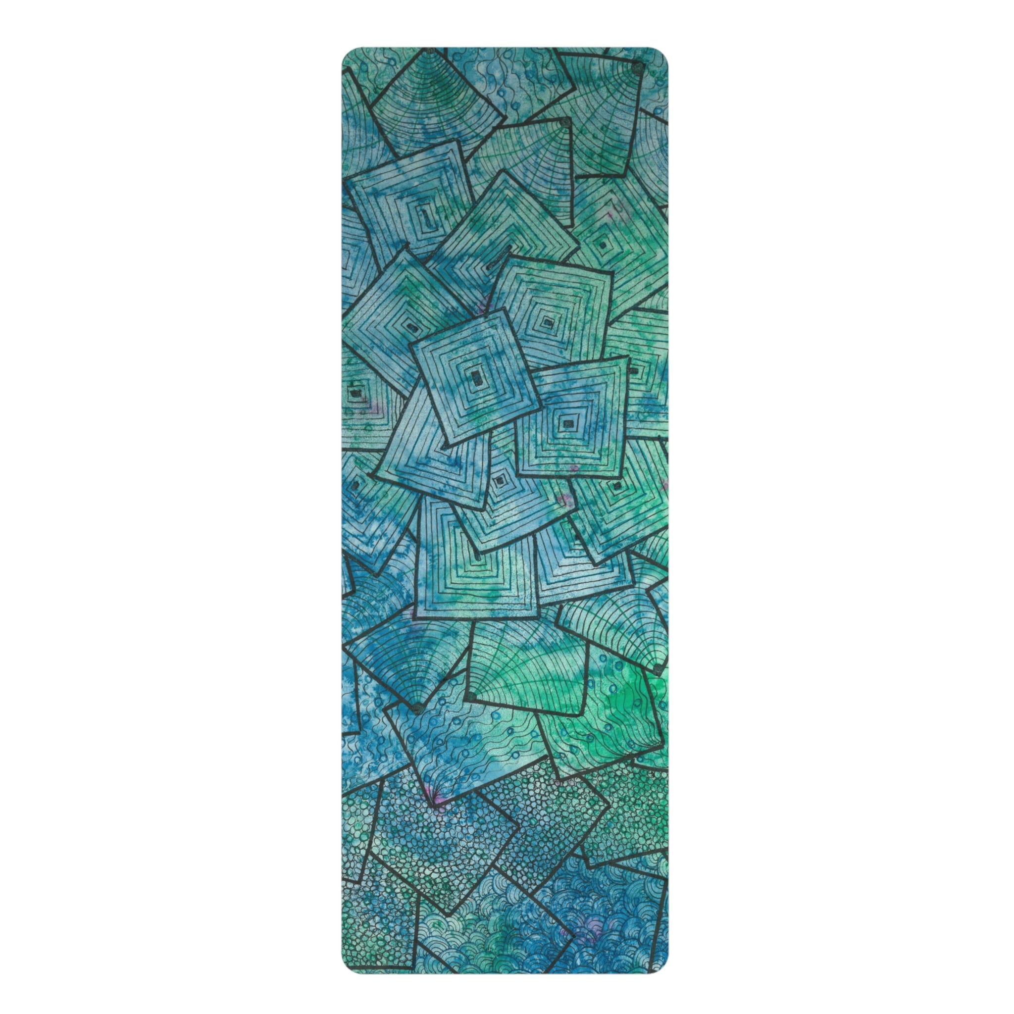Yoga Mats and Gym Mats. Colourful Abstract Designs. Perfect for Home, Yoga or Gym Class, or a Special Gift #65 And The AnswerIs