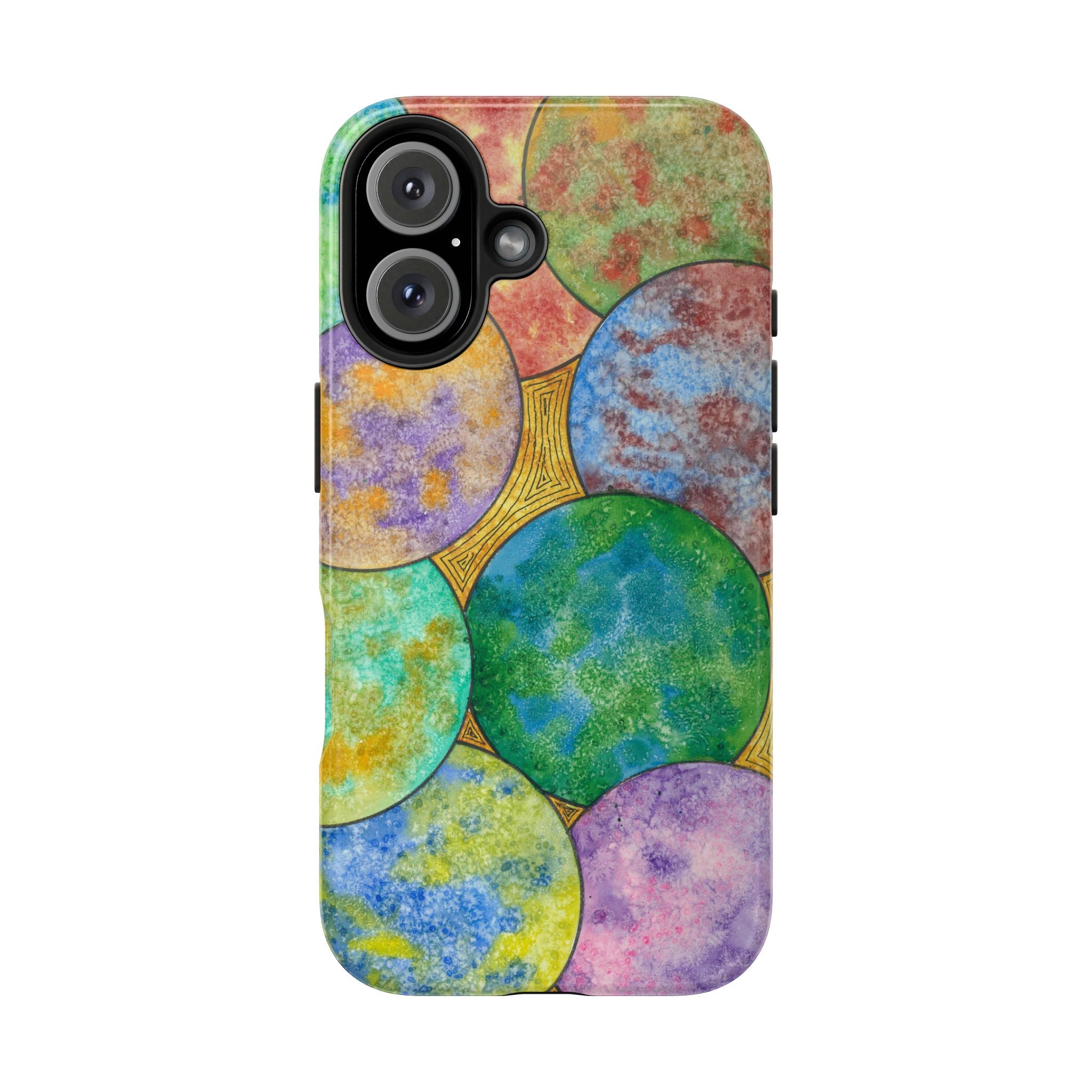 Tough Phone Case - All iPhones and Samsung Galaxys - Exciting Abstract Design #61 Worlds Apart