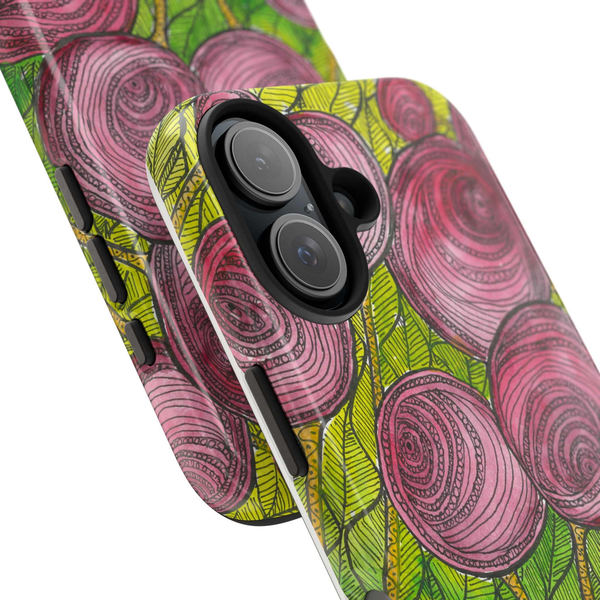 Tough Phone Case - All iPhones and Samsung Galaxys - Exciting Abstract Design #9 Spaced Blossoms