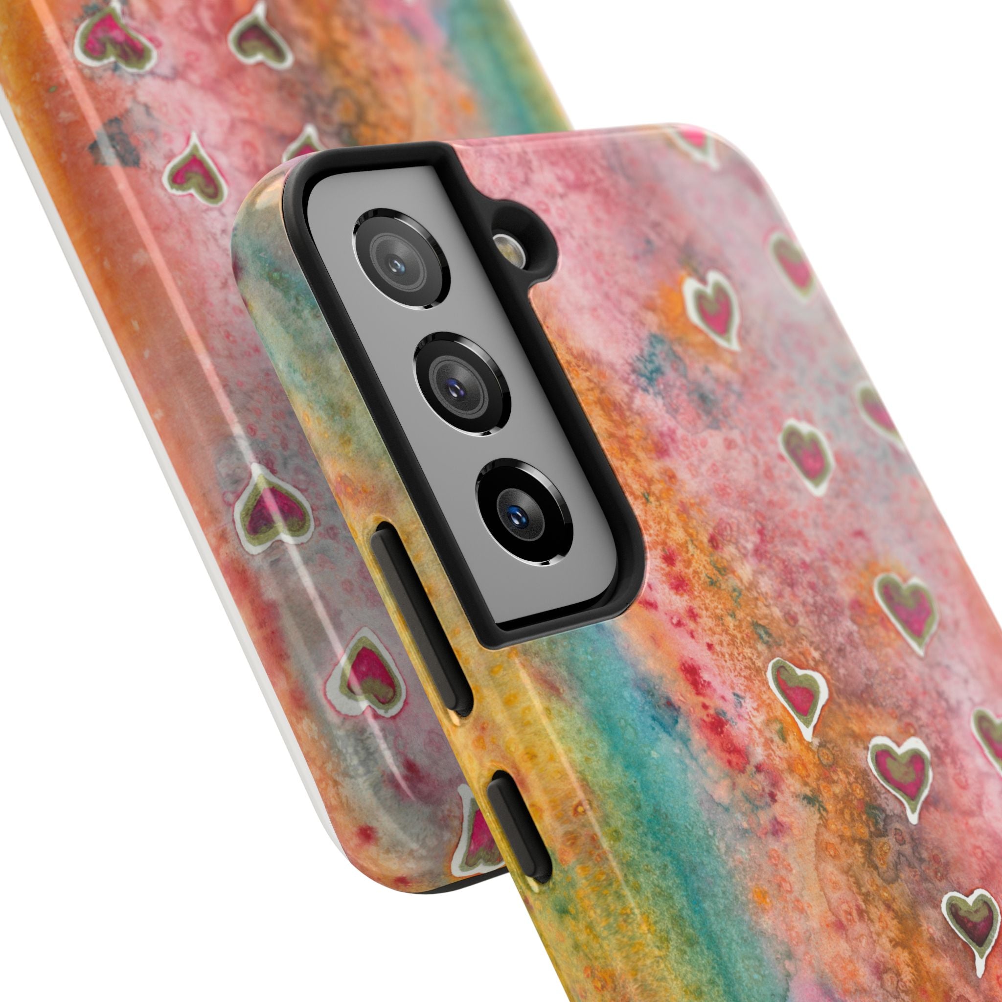 Tough Phone Case - All iPhones and Samsung Galaxys - Exciting Abstract Design #96 Love, Friendship, integrity